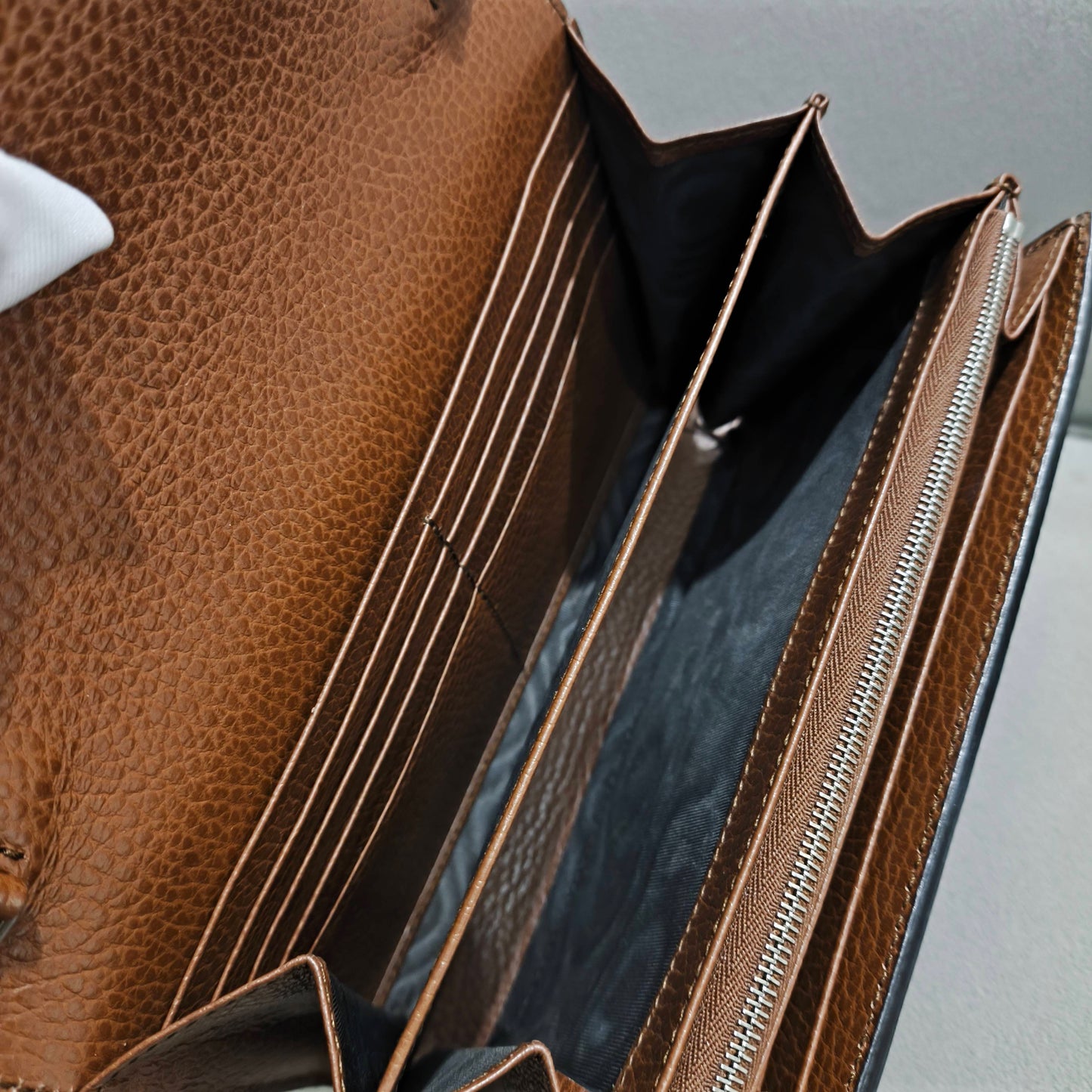 Gucci - Dionysus - Blue denim and brown grained leather - Blue with brown trim - (mini)