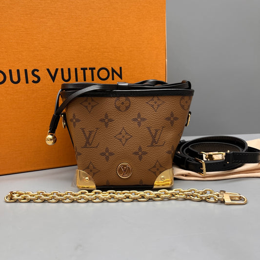Louis Vuitton - Noé Pouch Monogram Trunk - Monogram coated canvas with leather trim - Brown - (mini)