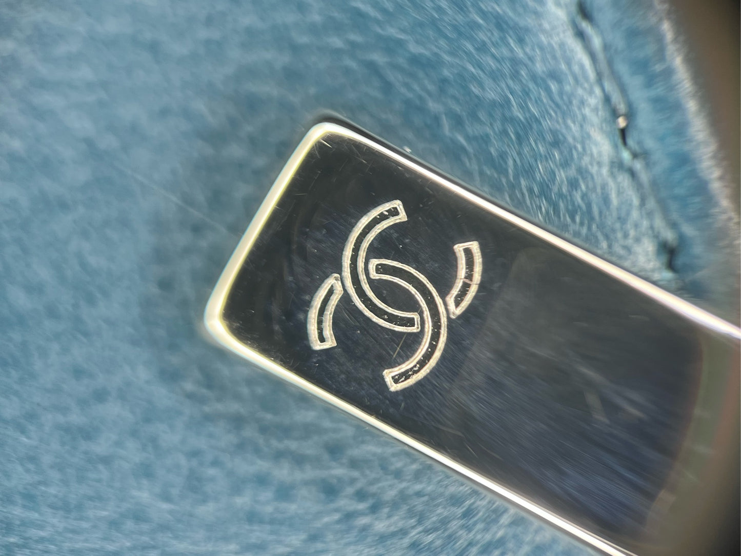 Chanel - Classic Flap Large Mini - Lambskin leather - Blue - (mini)