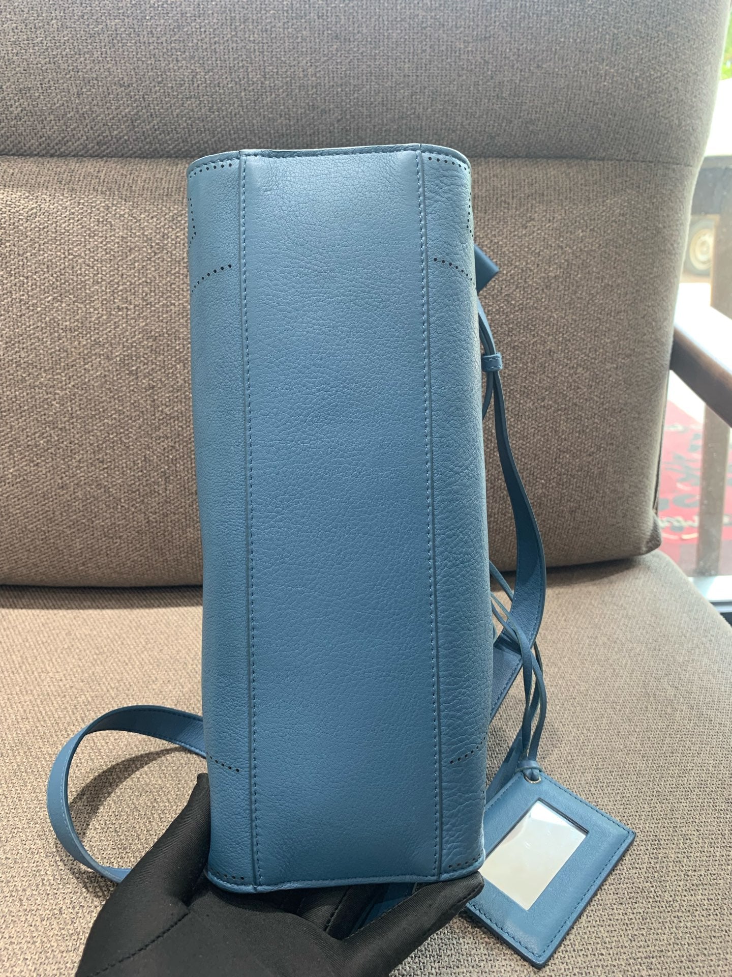 Balenciaga - Perforated City Bag - Leather - Blue - (medium)