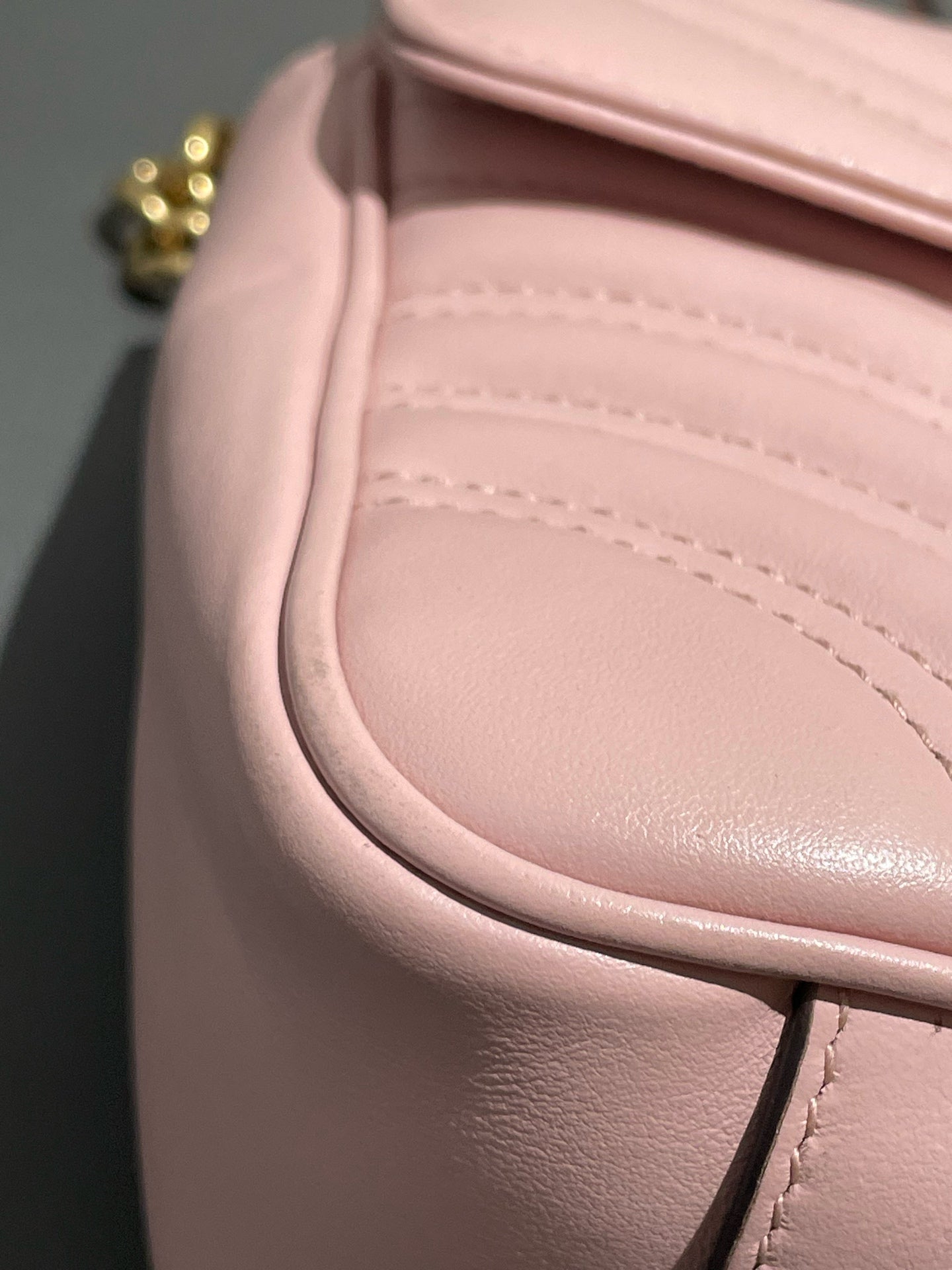 Gucci - GG Marmont Matelassé Small Shoulder Bag - Leather - Pink - (small)