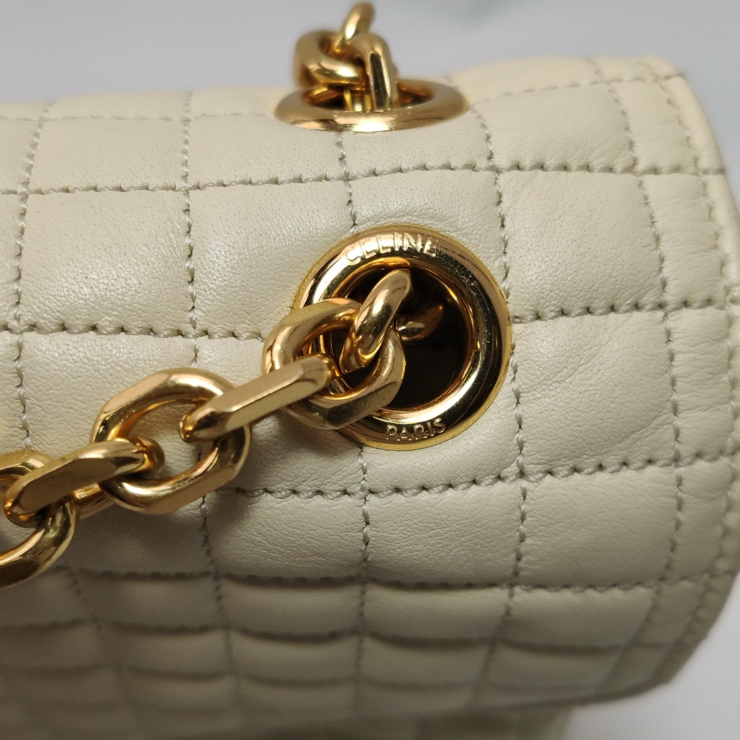 Celine - C Bag Quilted - Leather - Beige - (medium)