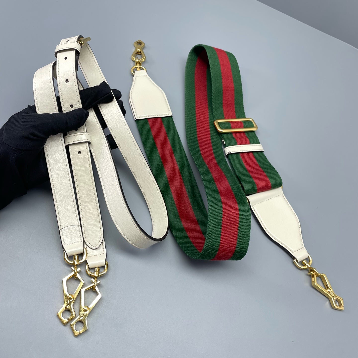 Gucci - Horsebit 1955 Mini - Coated canvas with leather trim - White - (mini)