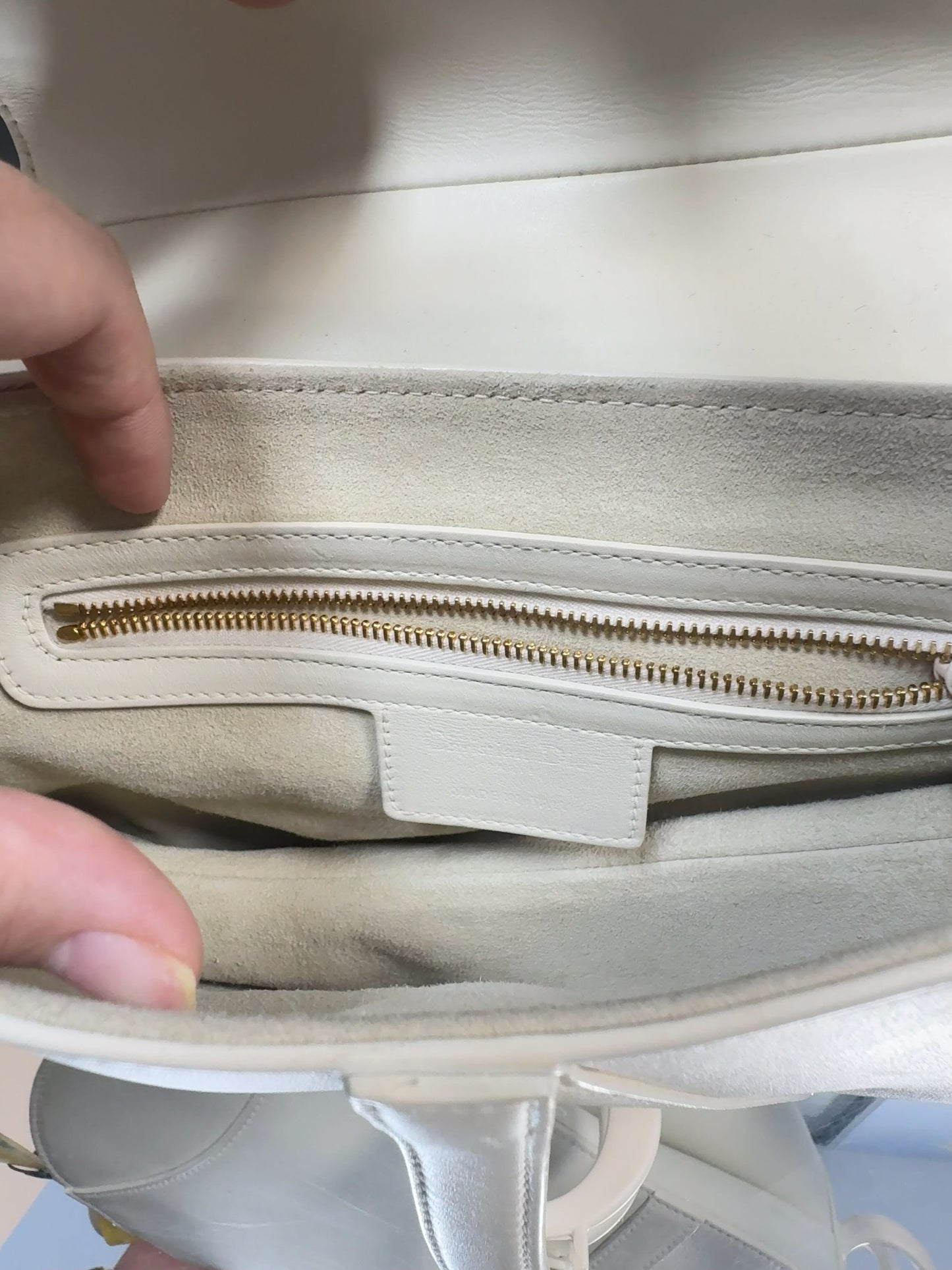 Dior - Saddle Bag - Leather - White - (Medium)