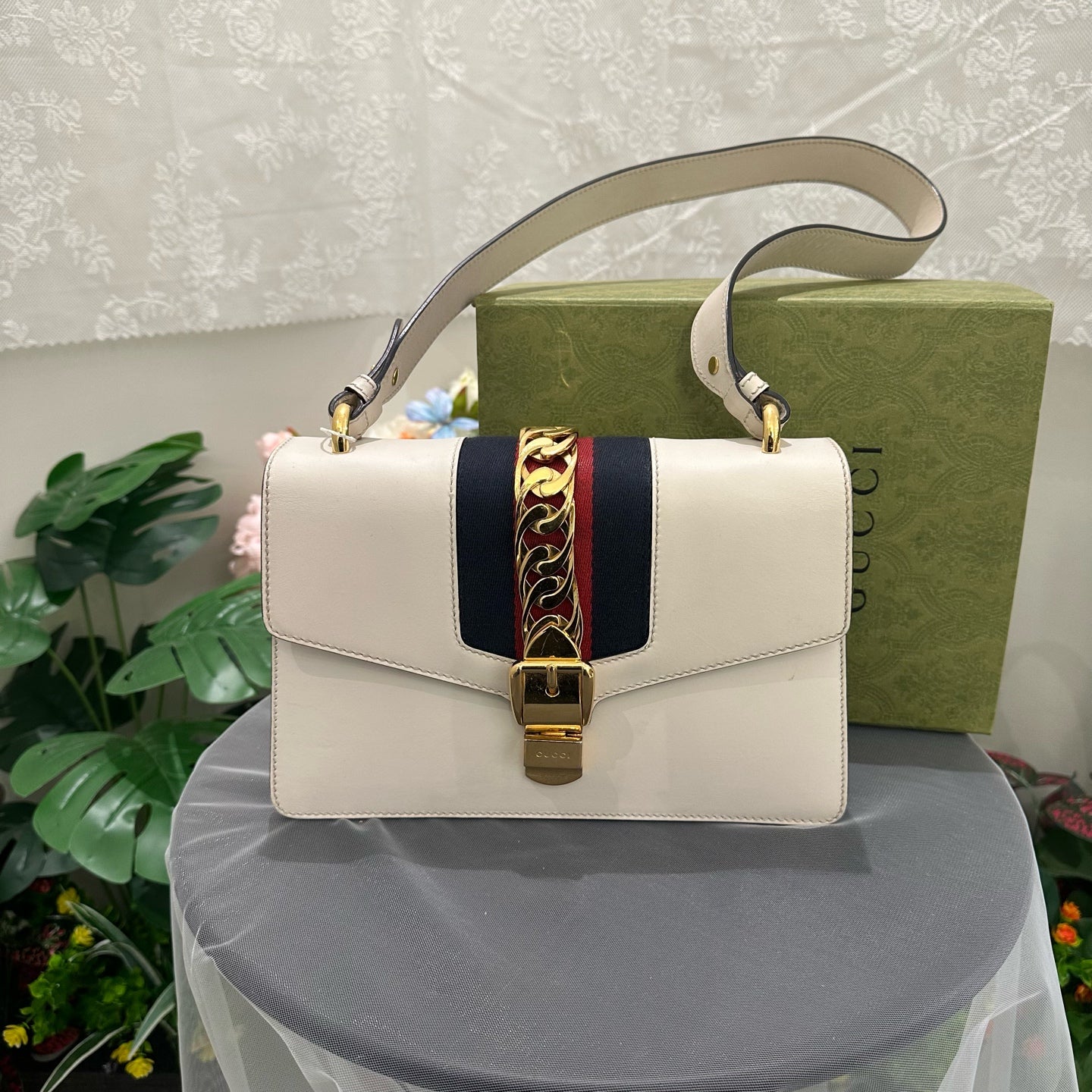 Gucci - Sylvie - Leather - White - (medium)