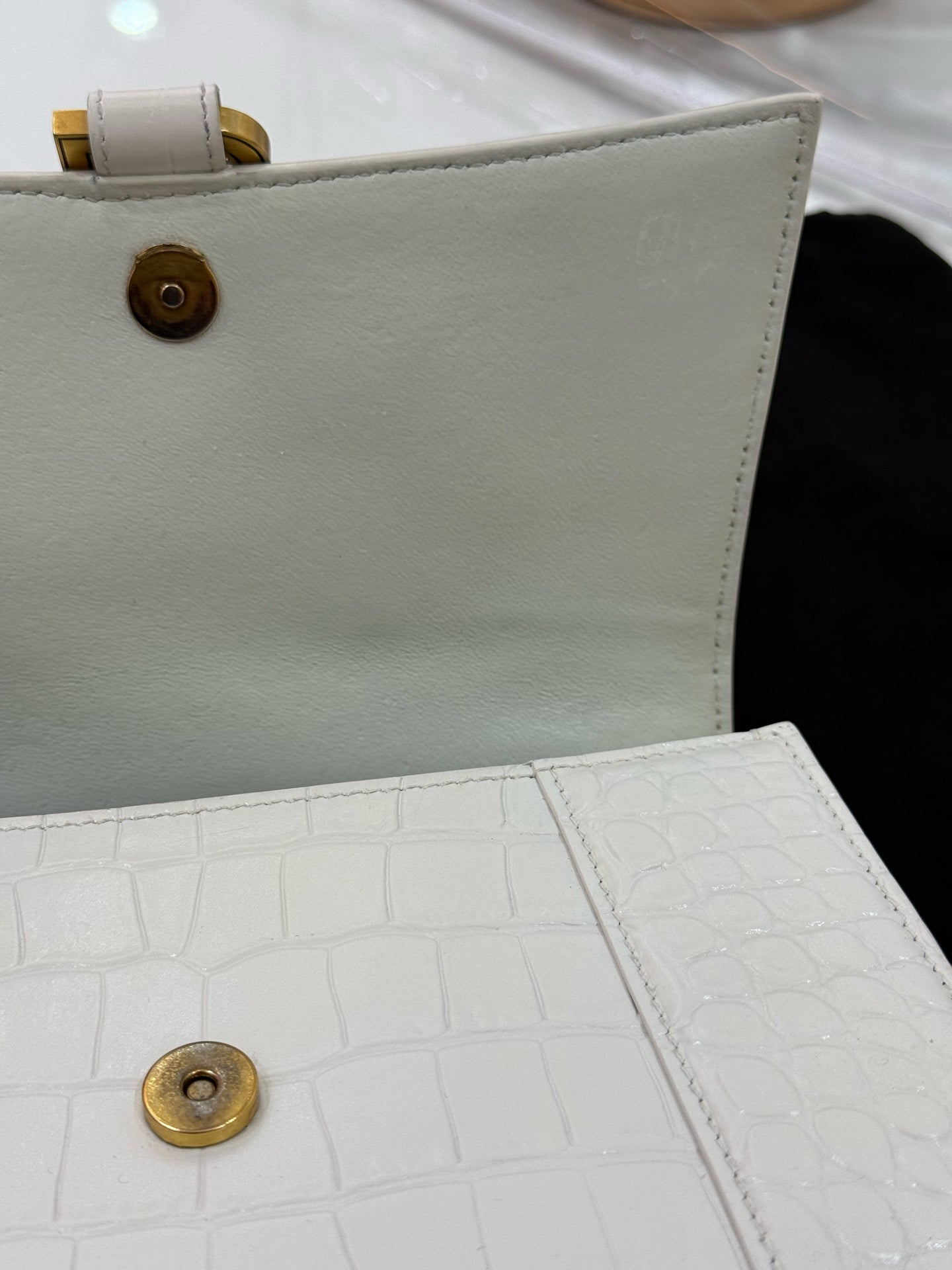 Balenciaga - Hourglass - Leather - White - (small)