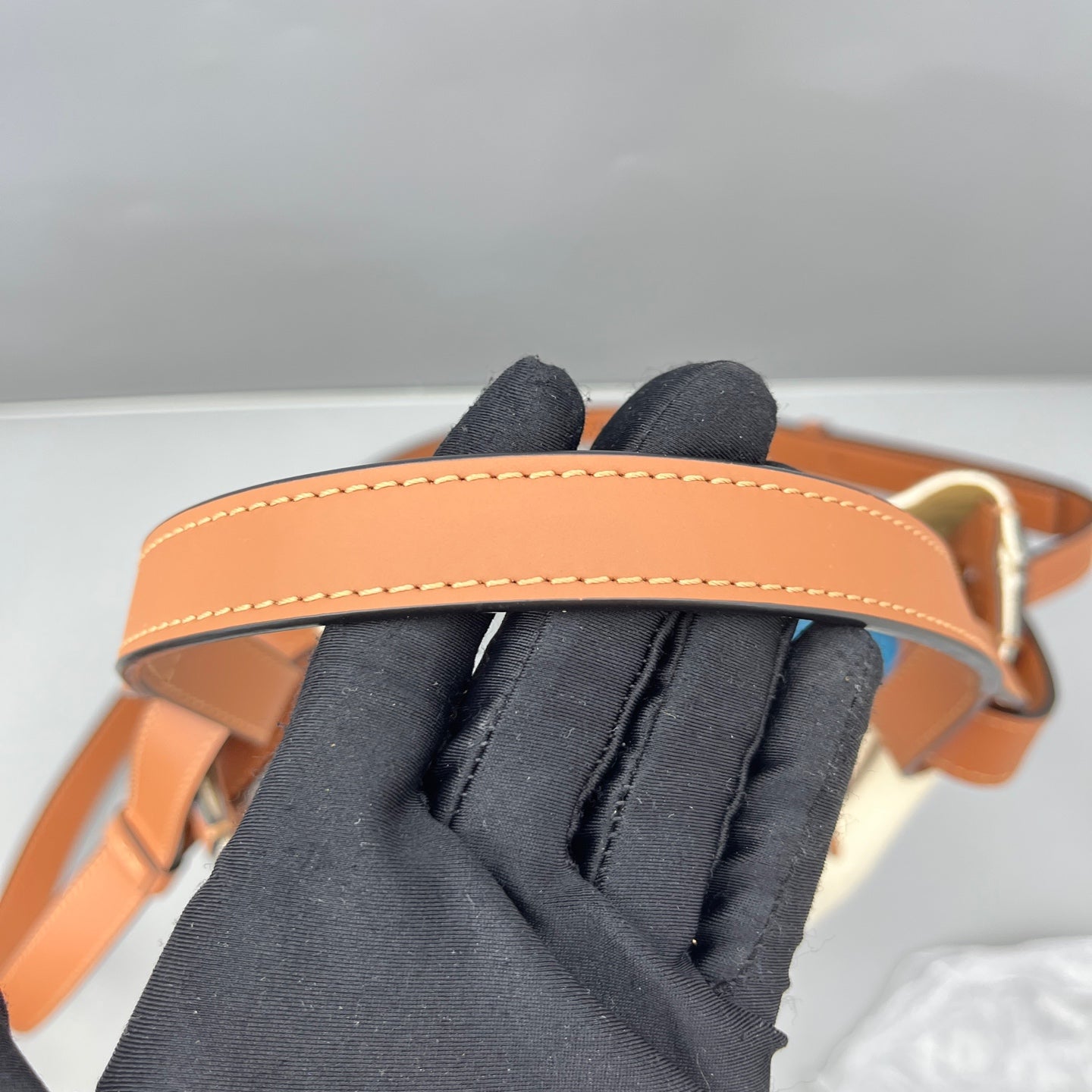 Loewe - Bucket Bag - Canvas and Leather - Caramel and Cream - (Medium)