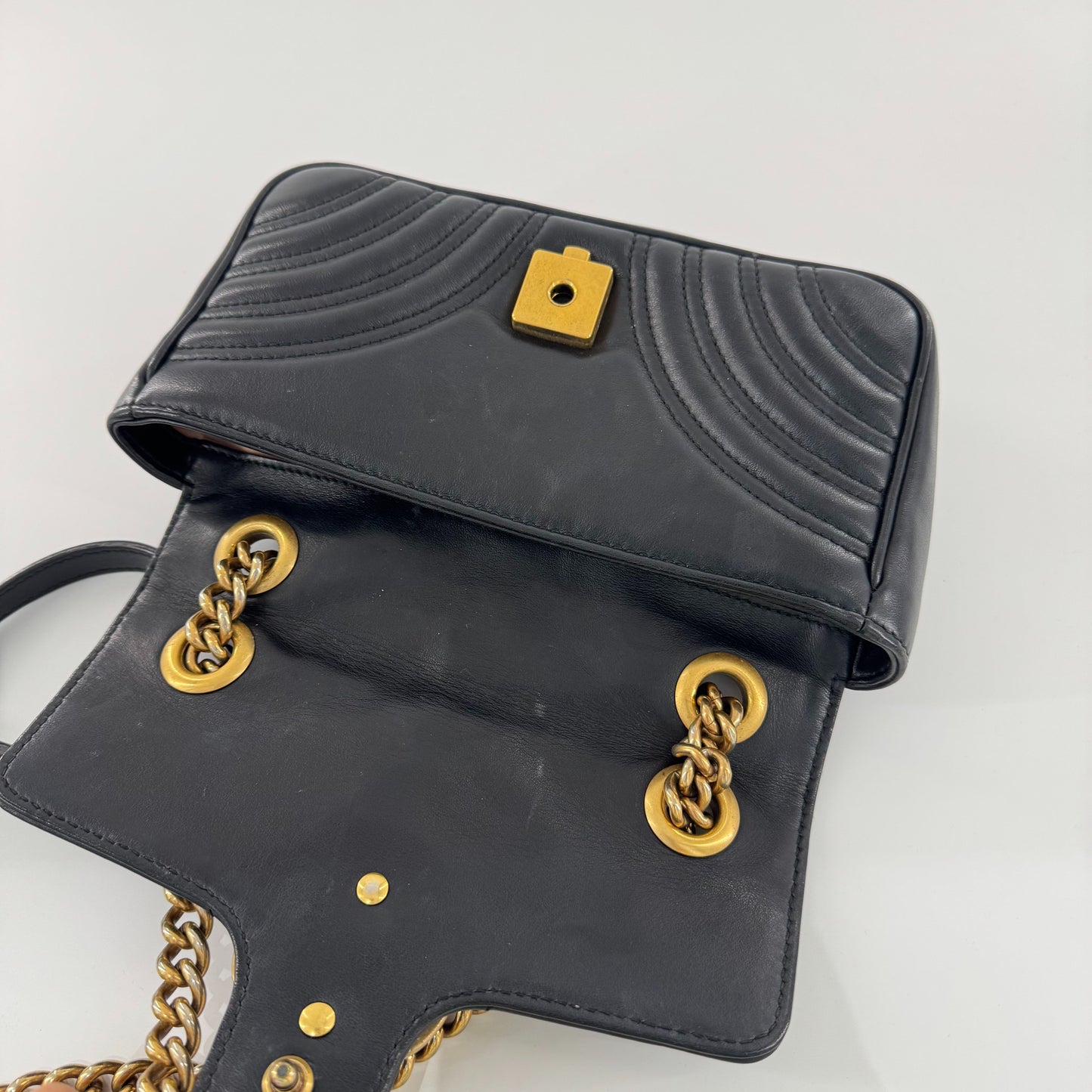 Gucci - GG Marmont Matelassé Mini Bag - Leather - Black - (Mini)