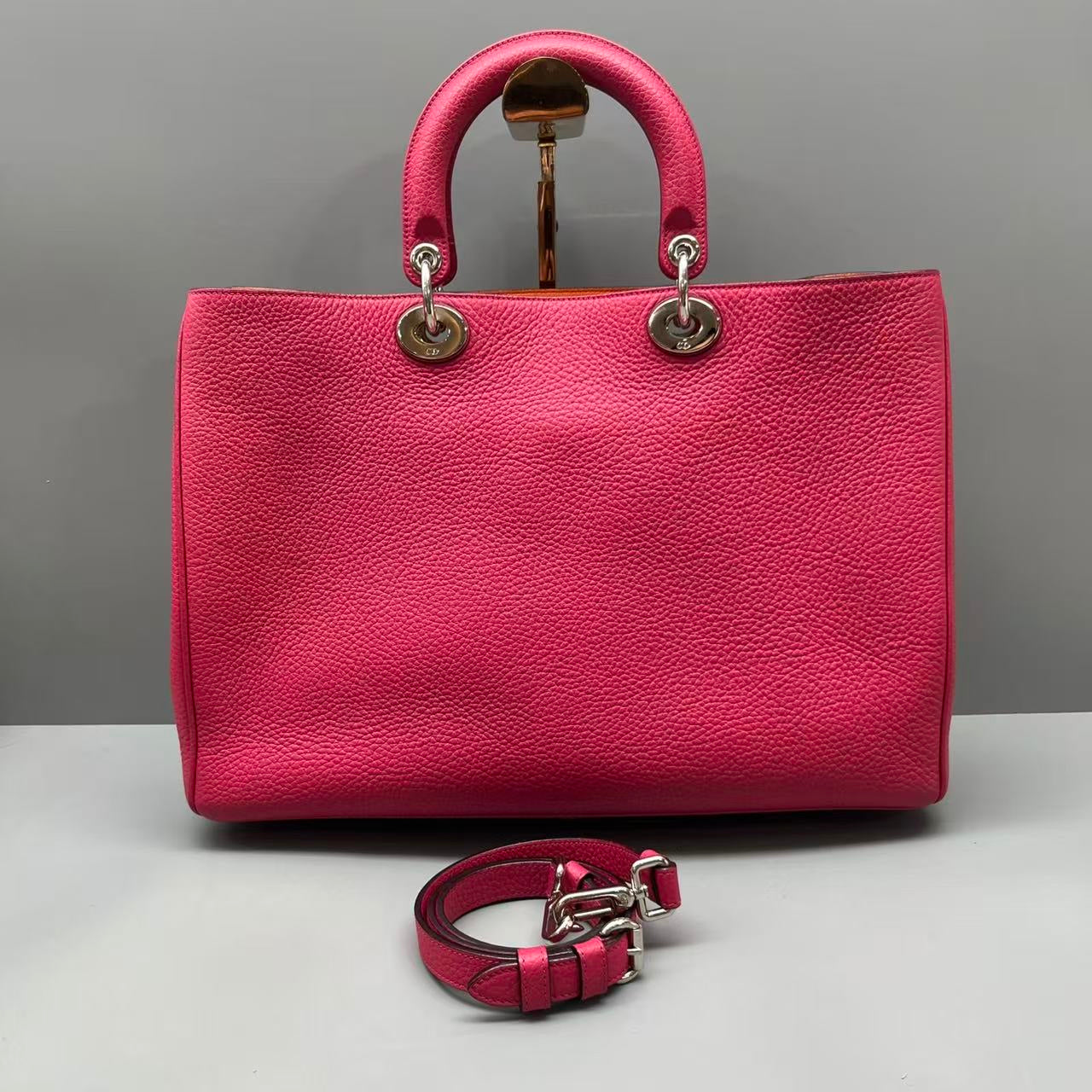 Dior - VIP Commuter Bag - Grained leather - Pink - (medium)