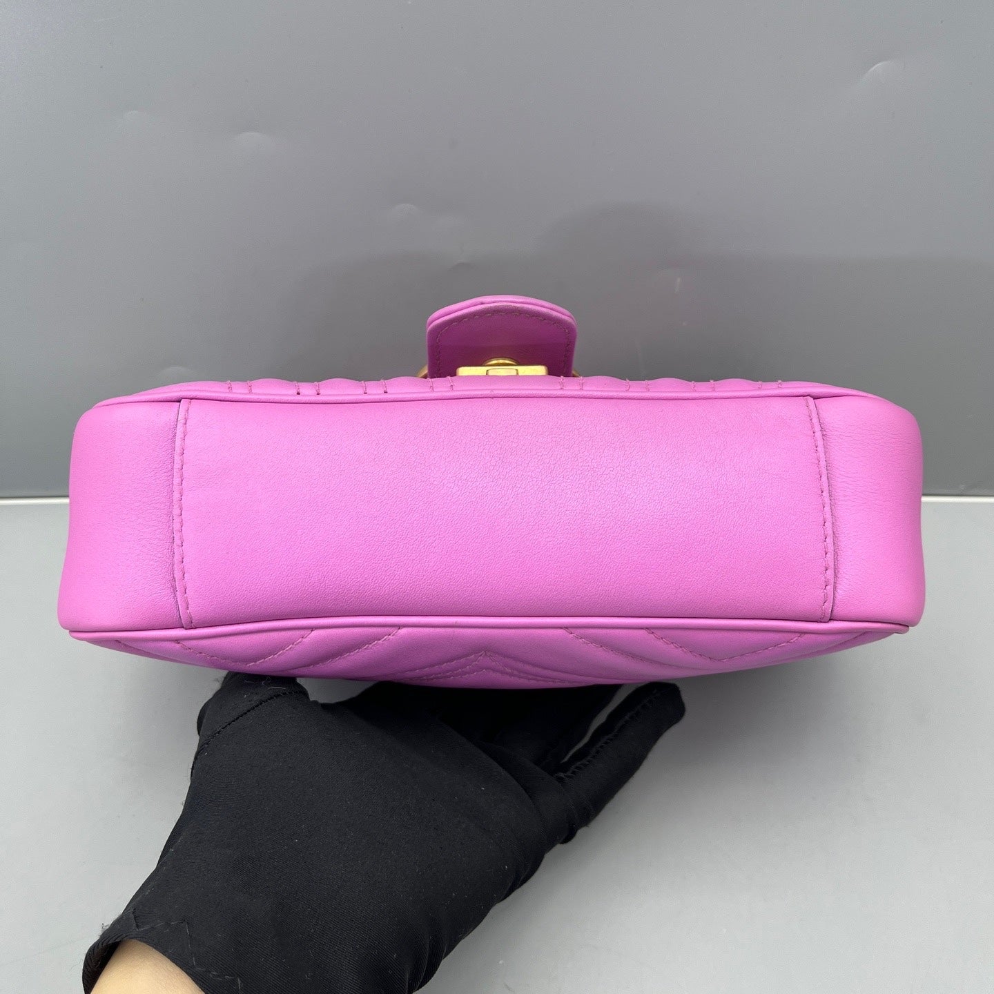 Gucci - Marmont 22 Chain Bag - Leather - Purple - (Mini)