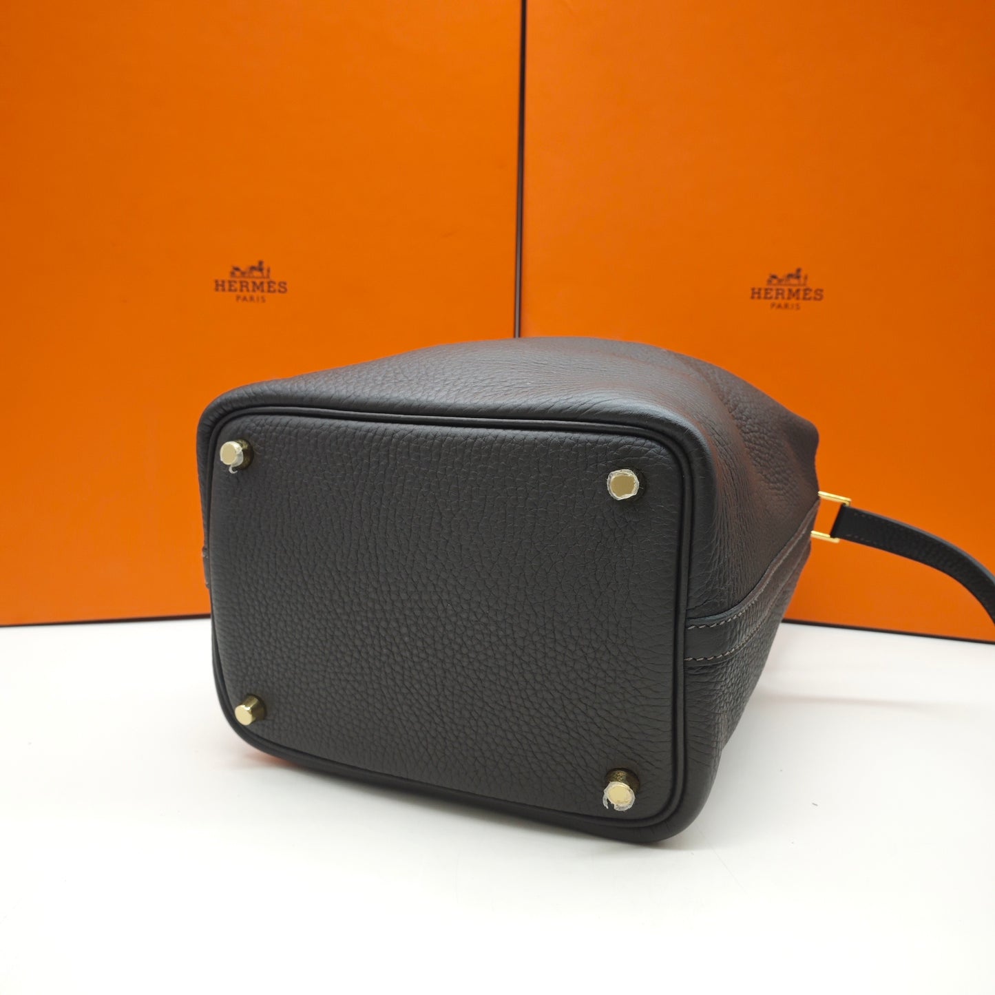 Hermès - Picotin 18 - Taurillon Clemence leather - Brown - (mini)