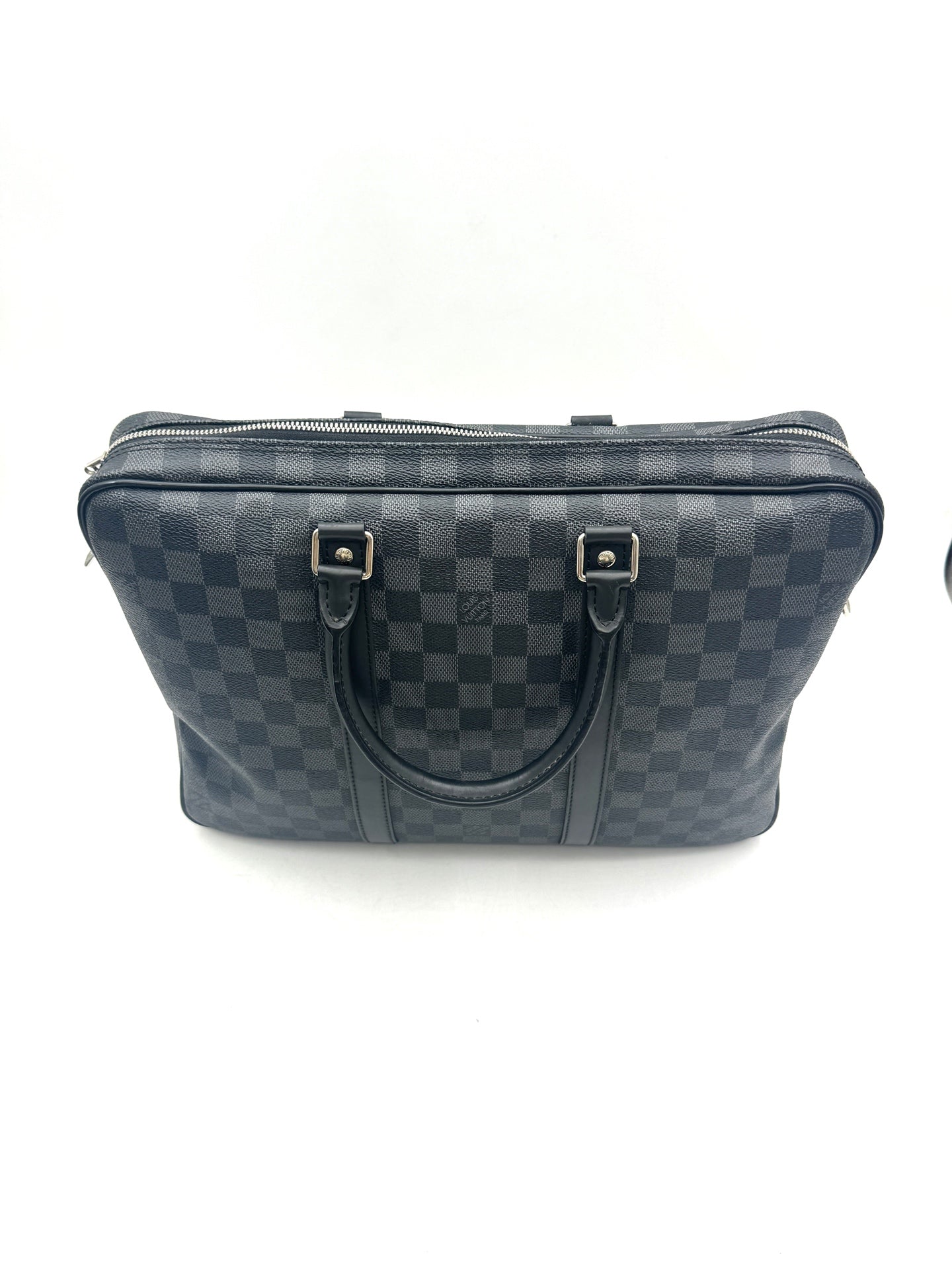 Louis Vuitton - Porte-Documents Voyage - Coated canvas with leather trim - Black - (large)
