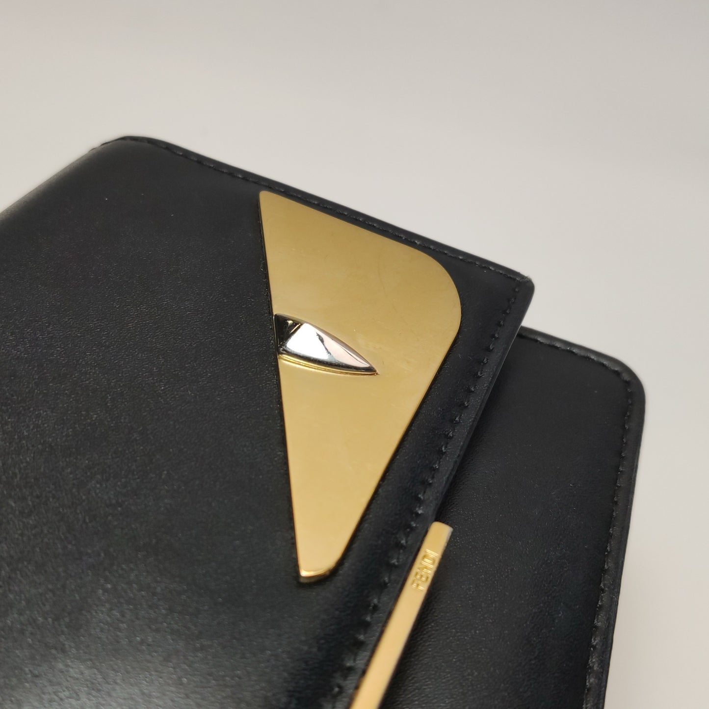 Fendi - Monster Chain Wallet - Leather - Black - (Mini)