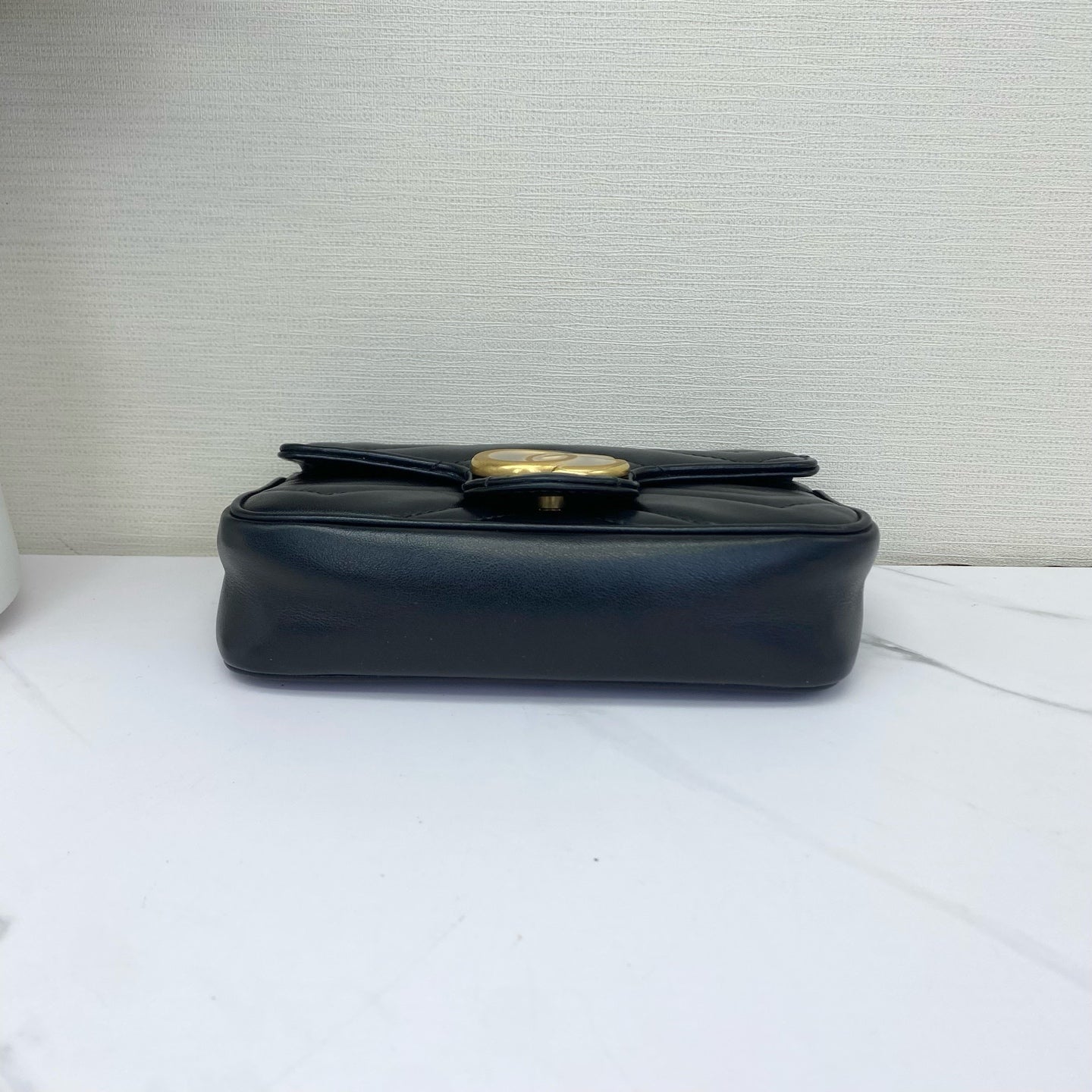 Gucci - Marmont Mini Shoulder Bag - Leather - Black - (mini)