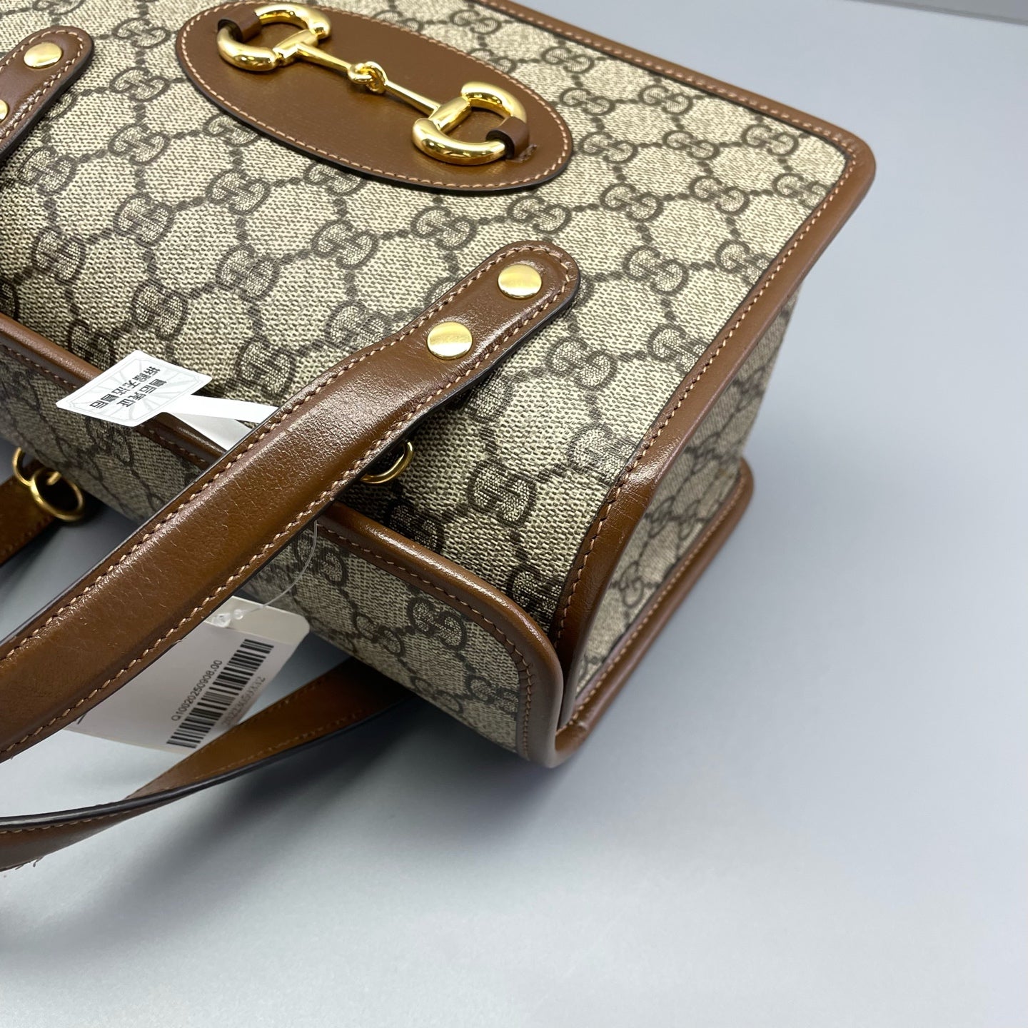 Gucci - Horsebit 1955 - Coated canvas with leather trim - Brown - (mini)