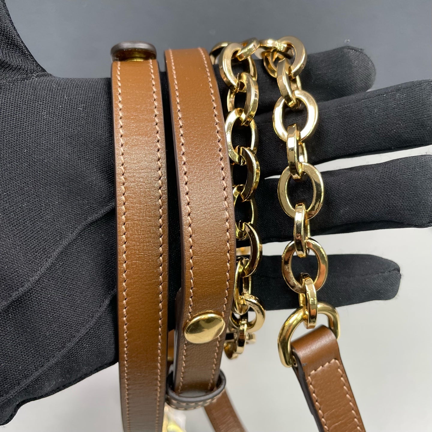 Gucci - Horsebit 1955 Messenger Bag - GG Supreme coated canvas with brown leather trim - Brown - (small)
