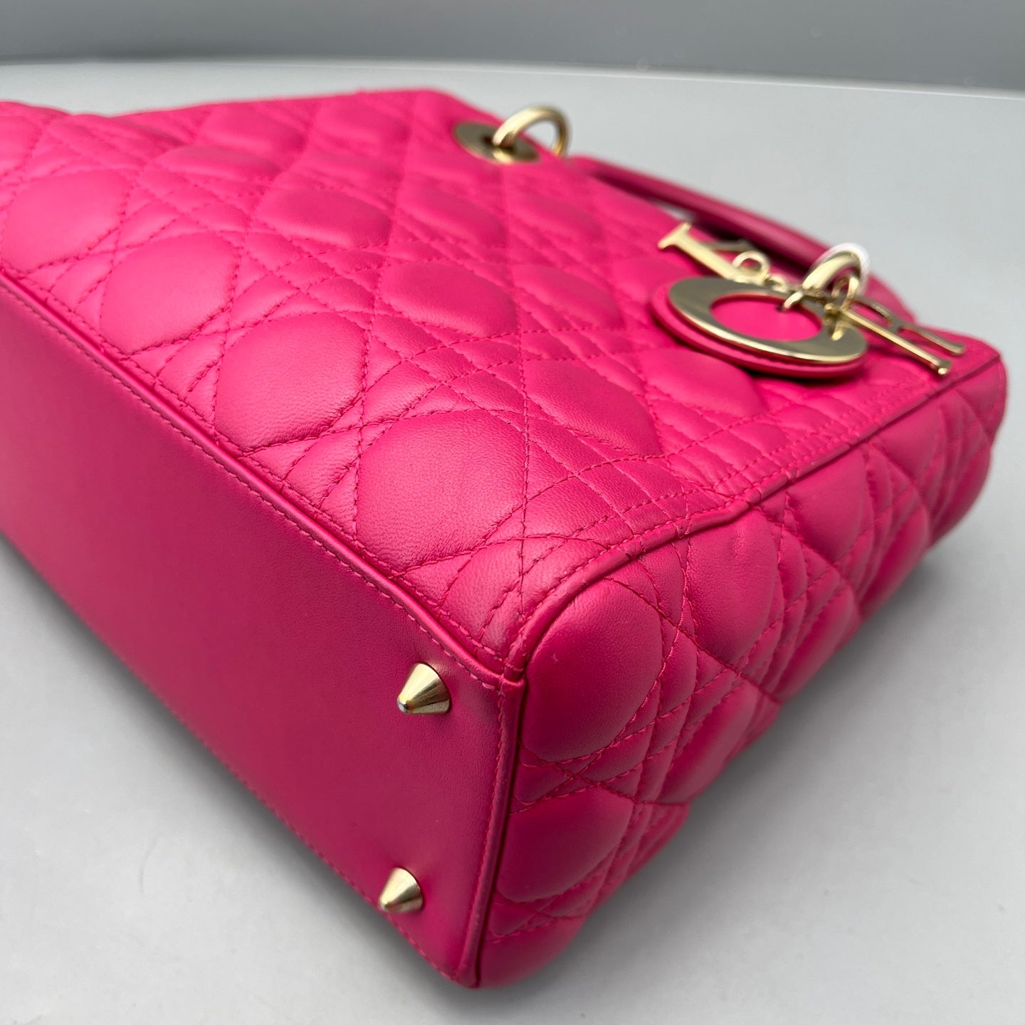 Dior - Lady Dior - Lambskin leather - Pink - (medium)