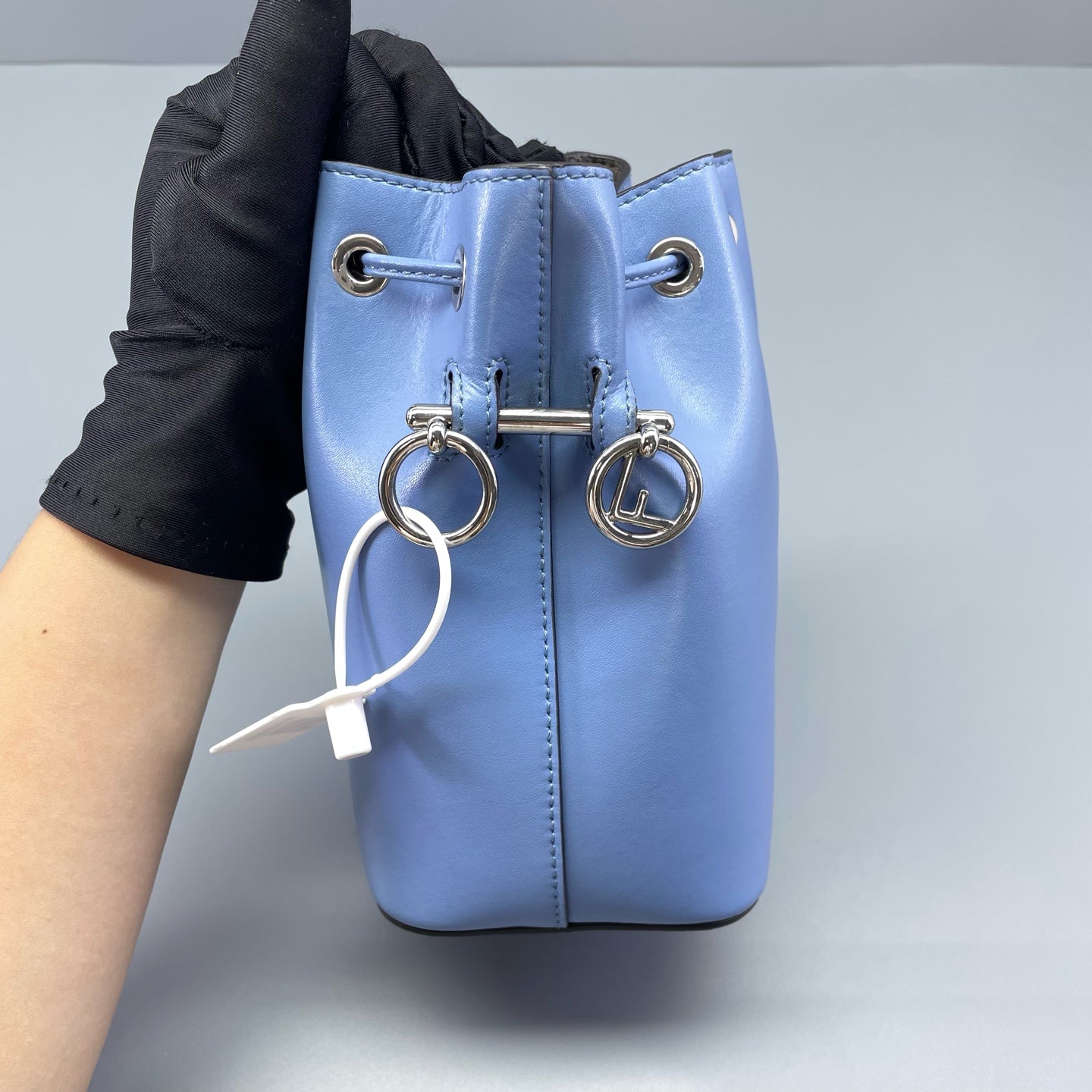Fendi - Mon Tresor Mini Bucket Bag - Leather - Blue - (mini)