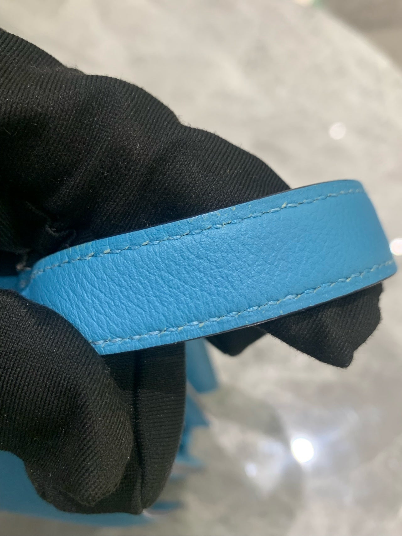 Hermès - Roulis Flap Bag - Evercolor leather - Blue - (Small)