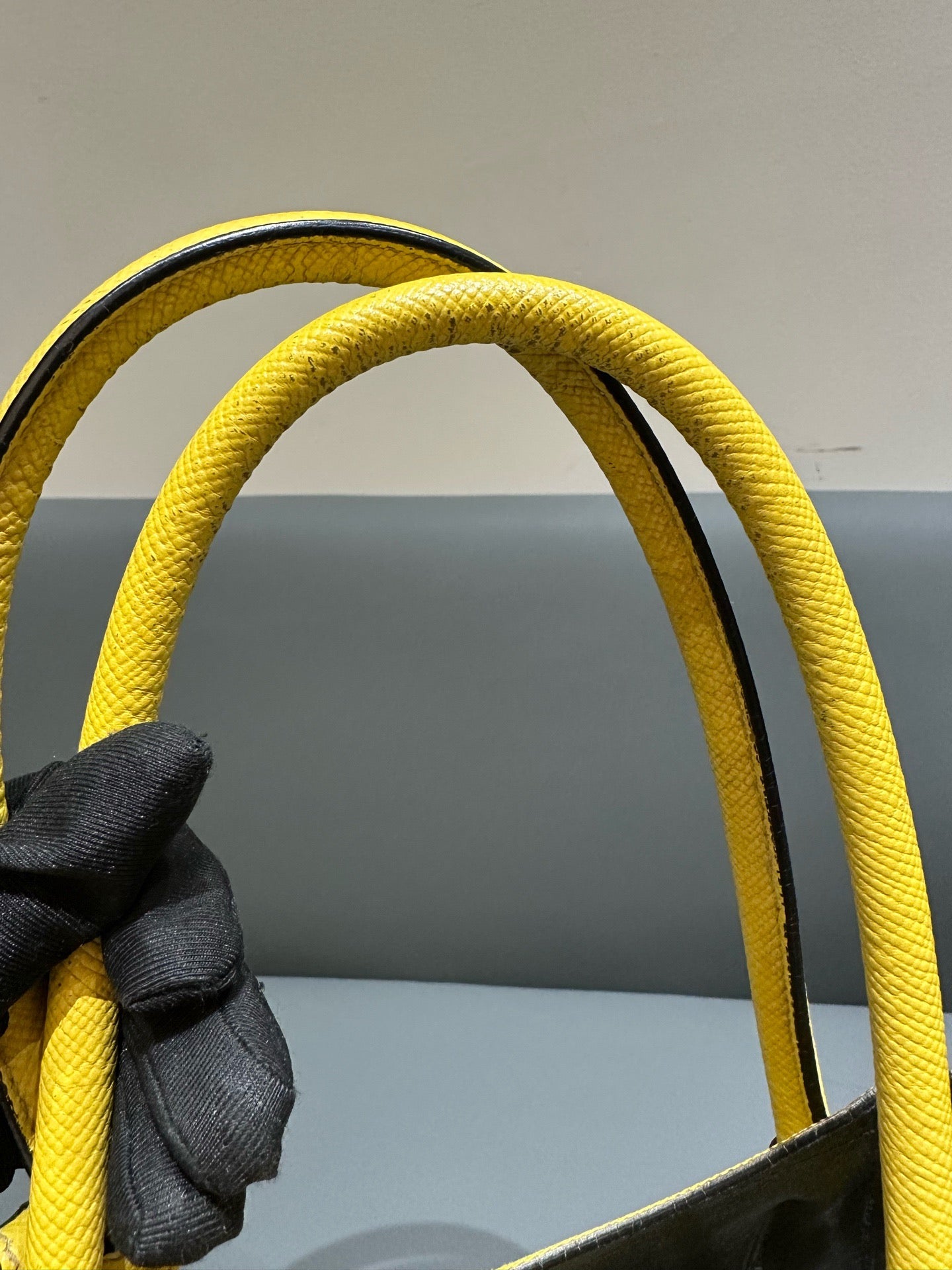 Prada - Double Tote - Saffiano leather - Yellow - (Large)