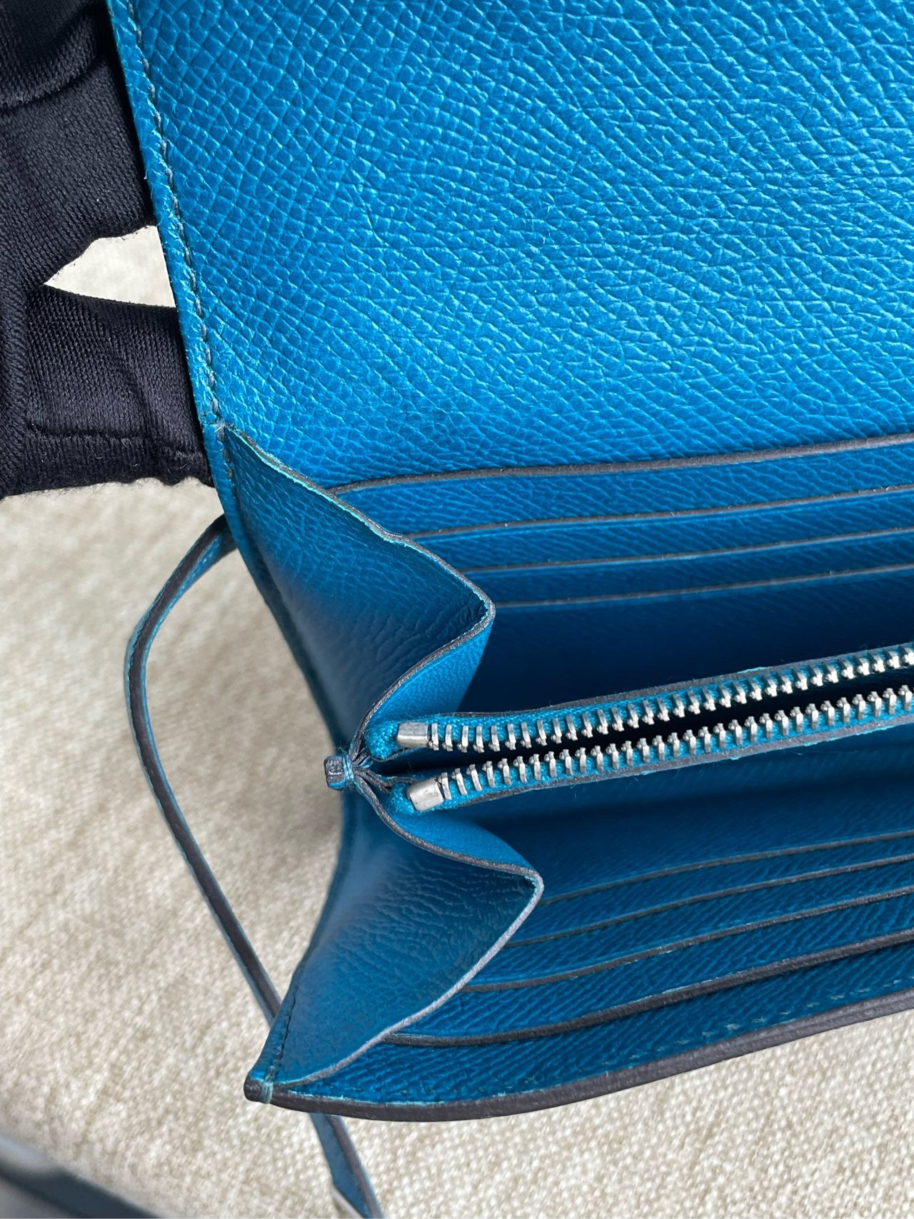 Hermès - Kelly Longue Wallet - Epsom leather - Blue - (medium)