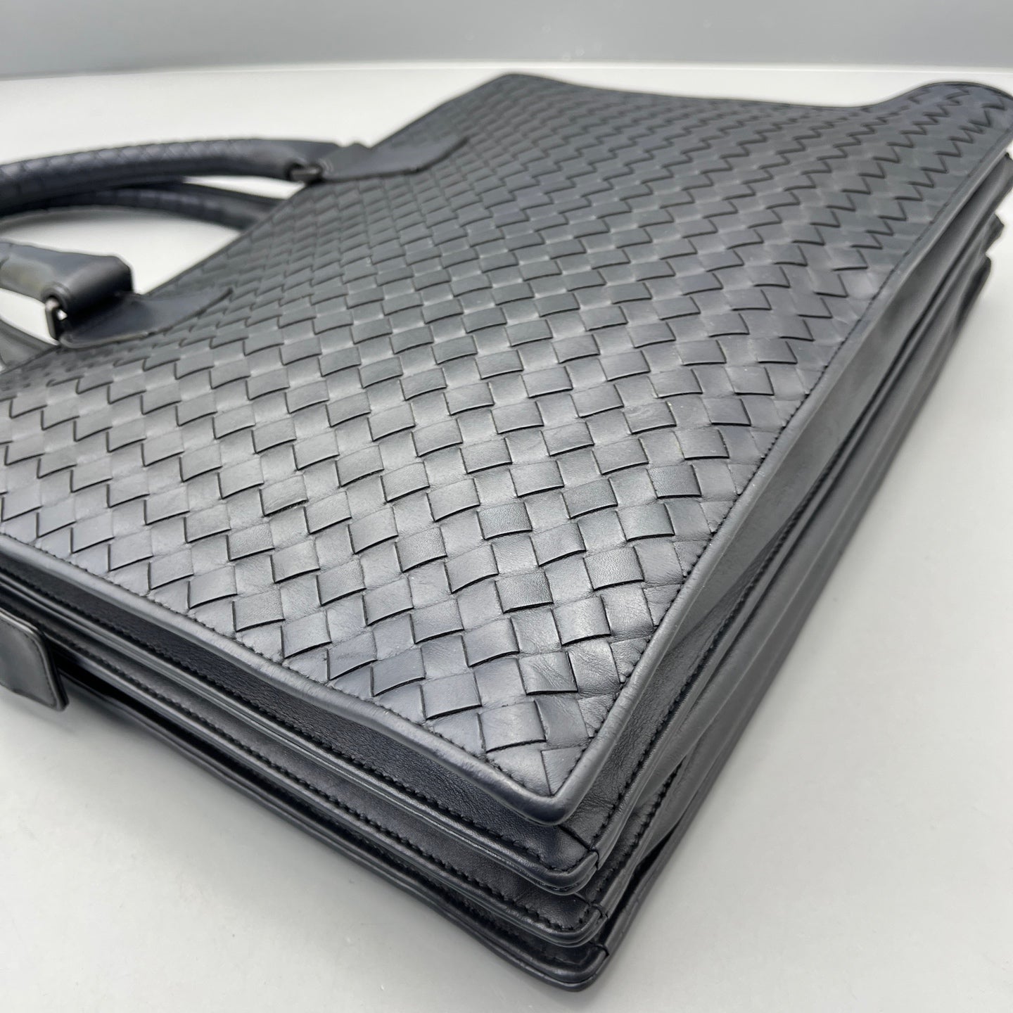 Bottega Veneta - Intrecciato Briefcase - Leather - Grey - (Large)