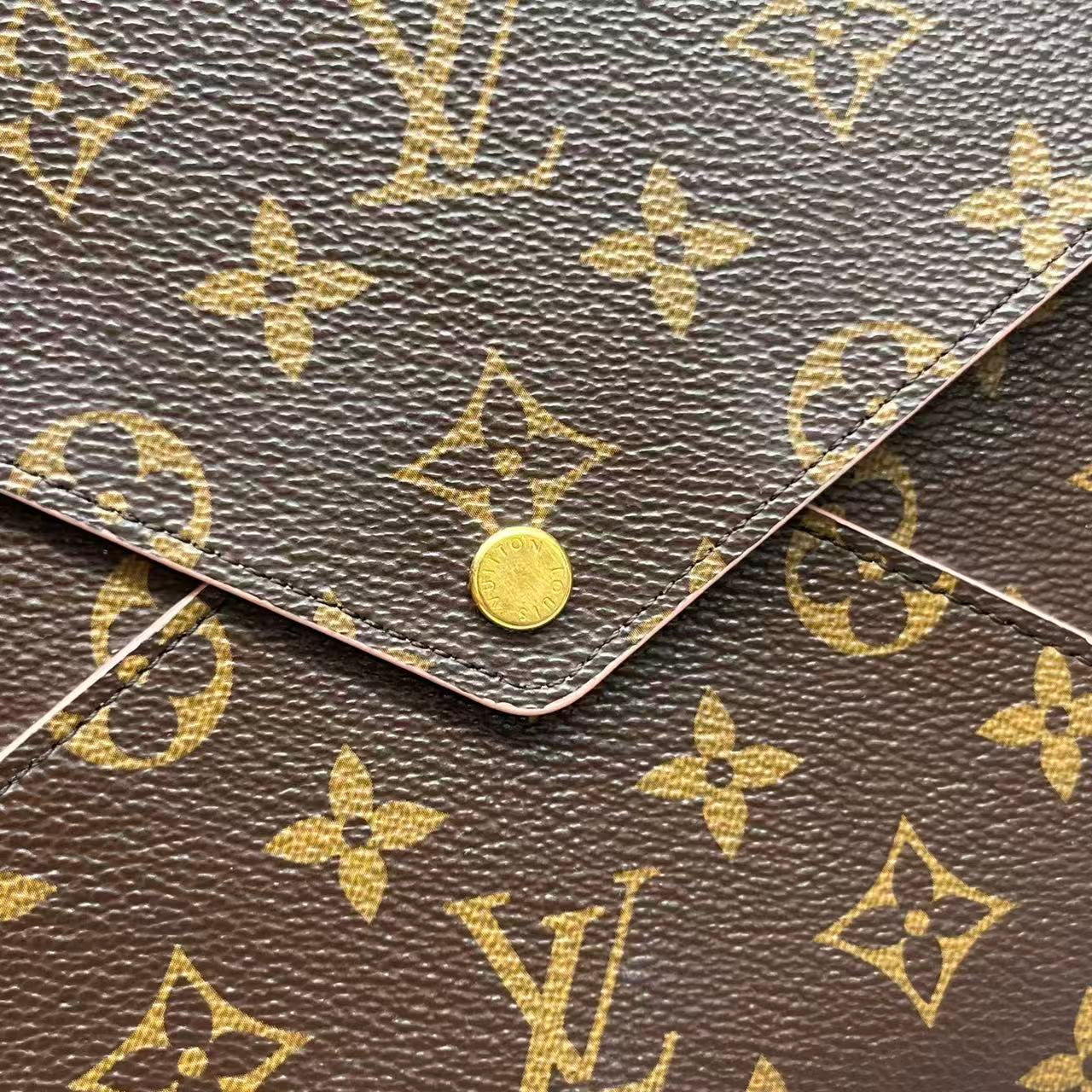 Louis Vuitton - Pochette Kirigami (Large) - Coated canvas - Brown - (small)