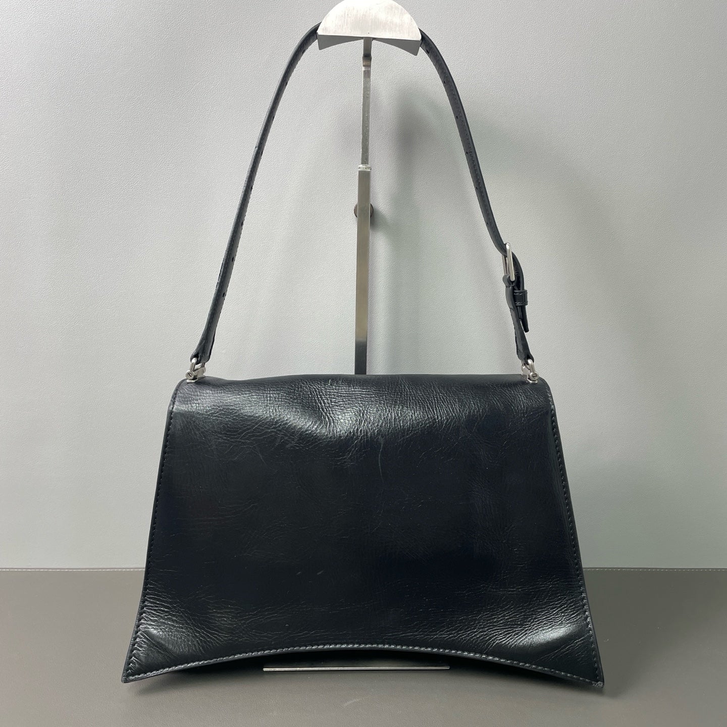 Balenciaga - Crush Medium Shoulder Bag - Leather - Black - (medium)