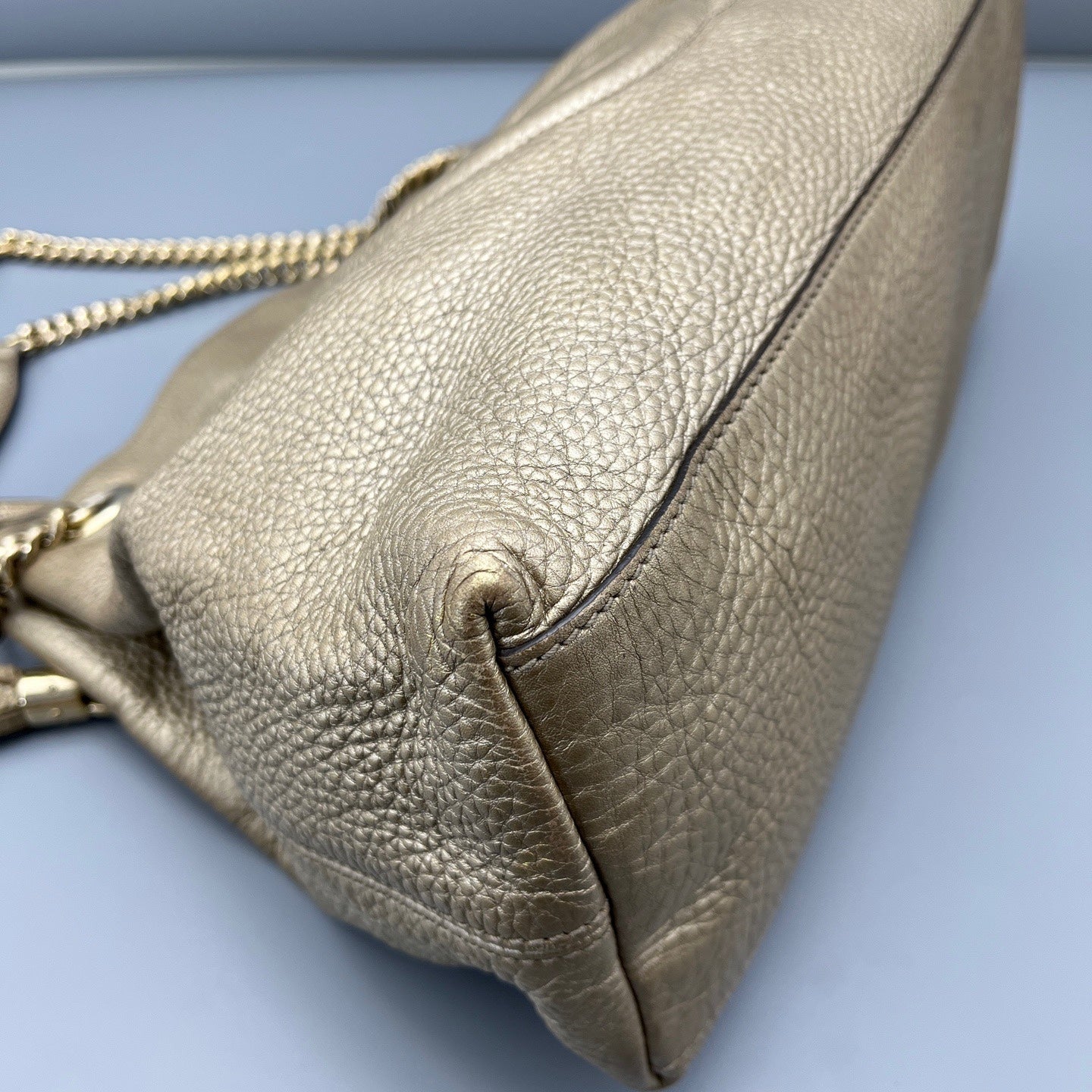 Gucci - Soho Tassel Tote Bag - Leather - Gold - (Large)