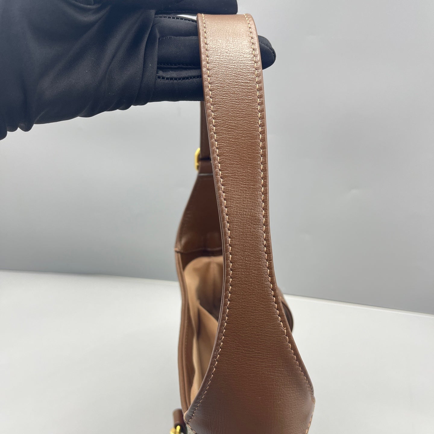 Gucci - Jackie 1961 Shoulder Bag - GG Supreme canvas with Leather trim - Brown - (medium)