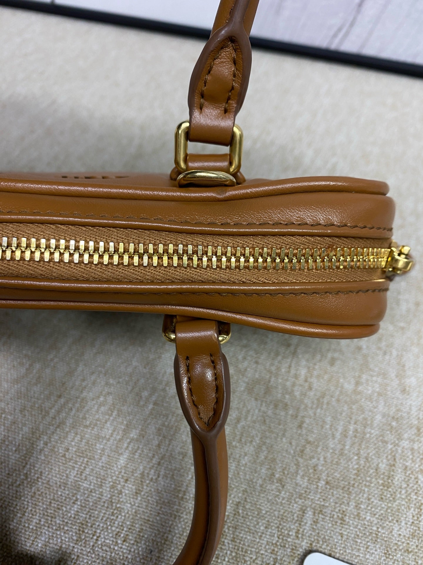 Miu Miu - Arcadie Bowling Bag - Leather - Brown - (mini)
