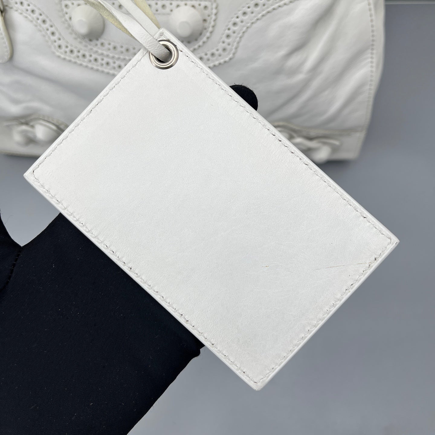 Balenciaga - Motorcycle Bag - Lambskin leather - White - (Large)