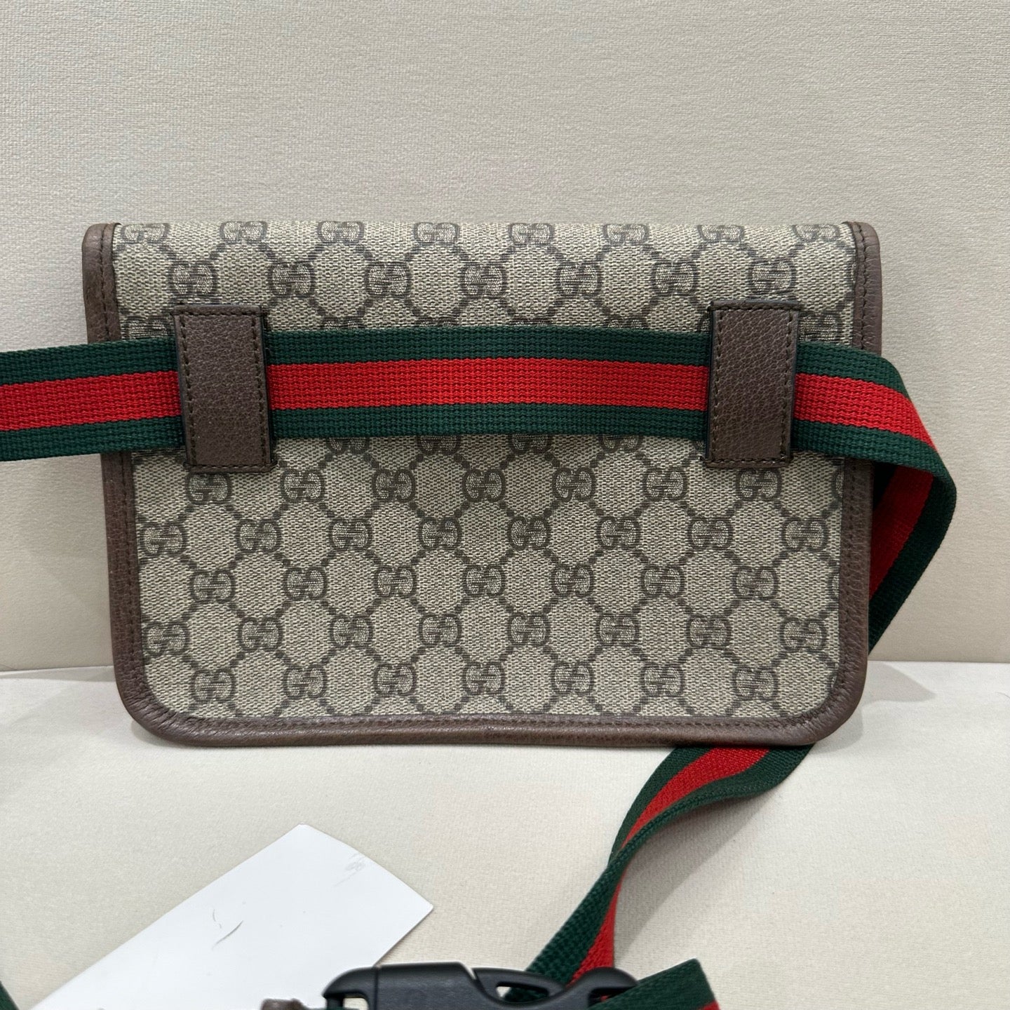 Gucci - Tiger Head Belt Bag - GG Supreme coated canvas with leather trim - Beige - (medium)