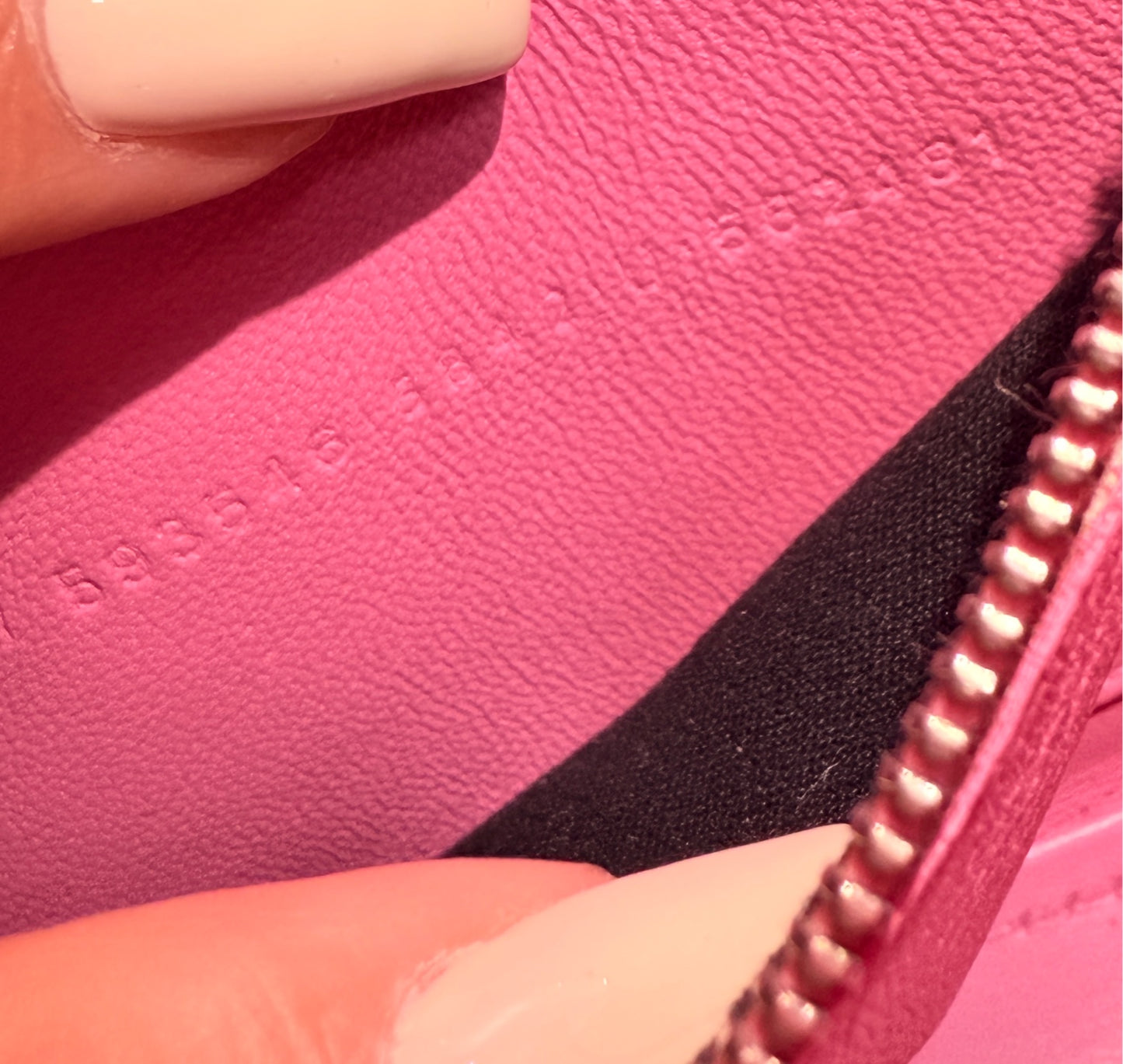 Balenciaga - Hourglass S - Crocodile-embossed calfskin leather - Pink - (small)