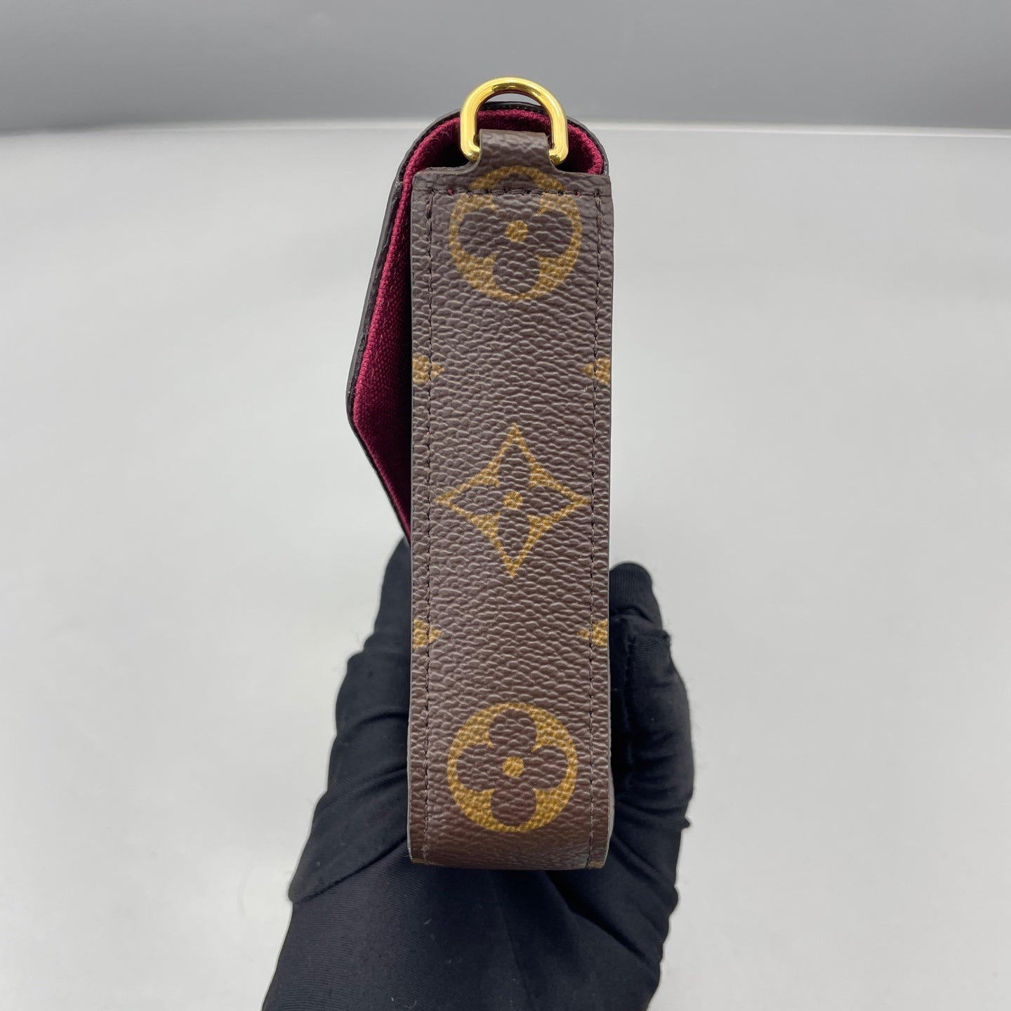 Louis Vuitton - Pochette Félicie - Monogram coated canvas, leather trim, textile lining - Brown - (Small)
