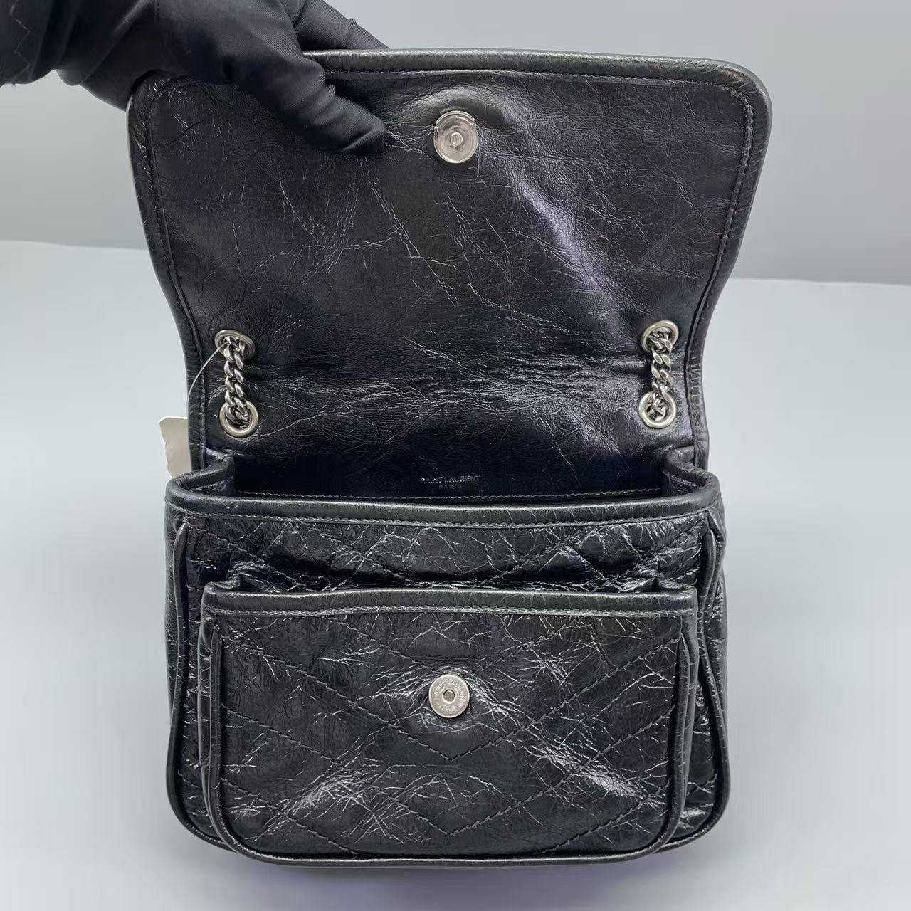 Saint Laurent - Niki - Leather - Black - (small)