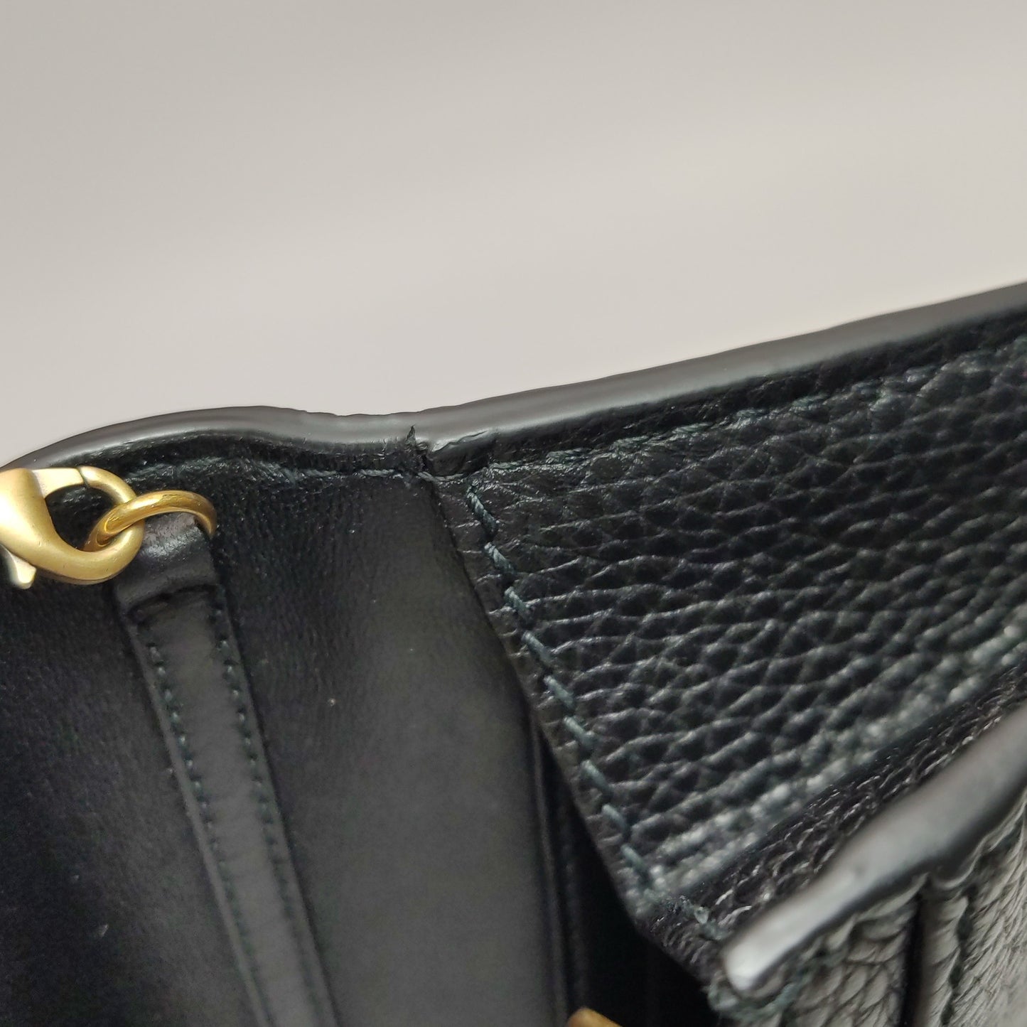 Dior - J'adior Wallet on Chain - Leather - Black - (mini)