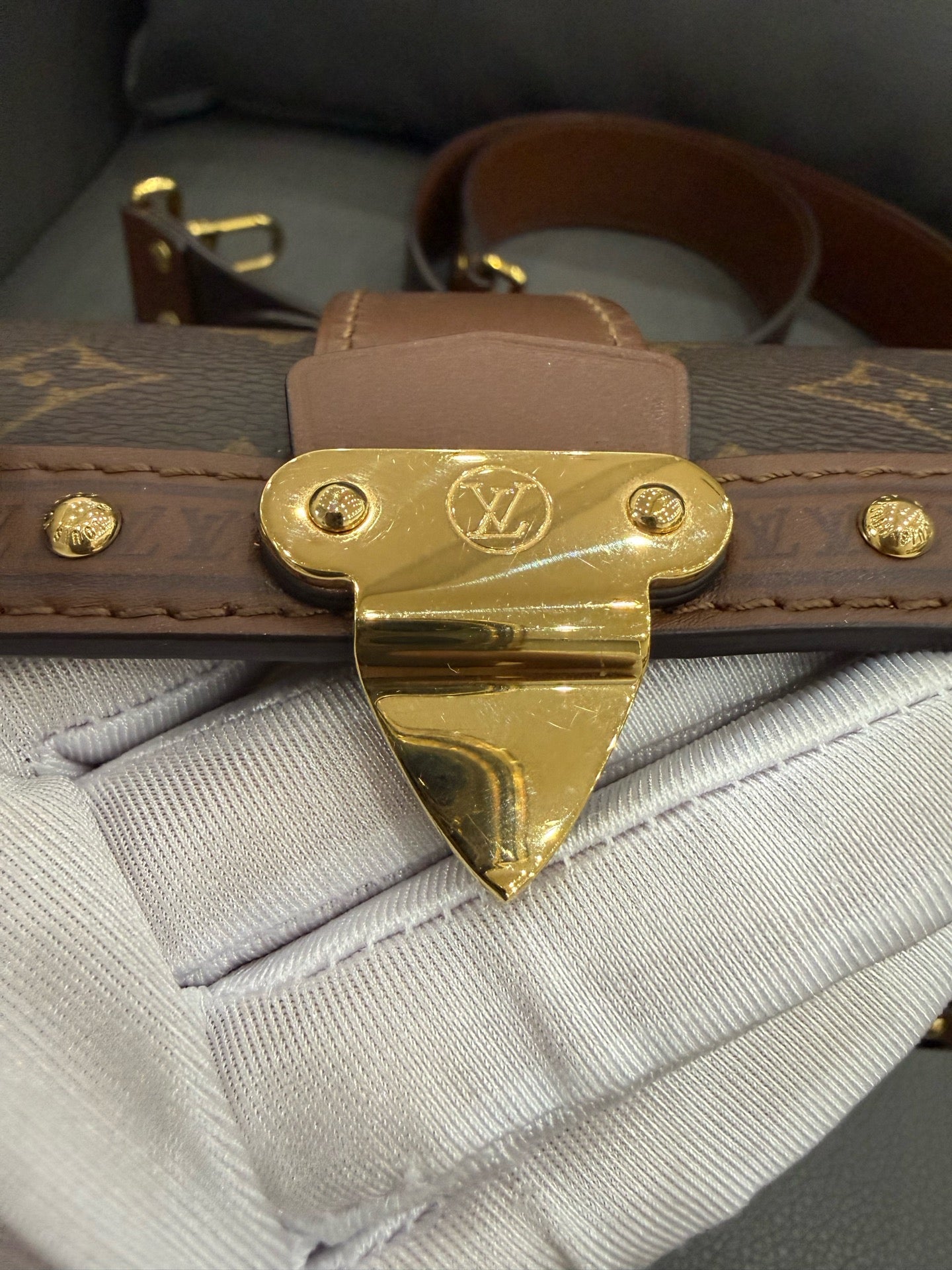 Louis Vuitton - Papillon Trunk - Monogram coated canvas with leather trim - Brown with tan leather and gold-tone hardware - (mini)