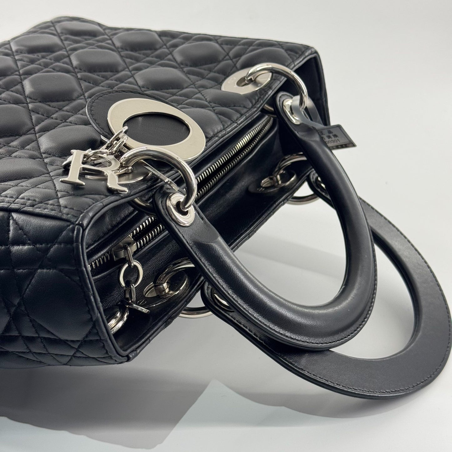 Dior - Lady Dior (Medium) - Lambskin leather - Black - (Medium)