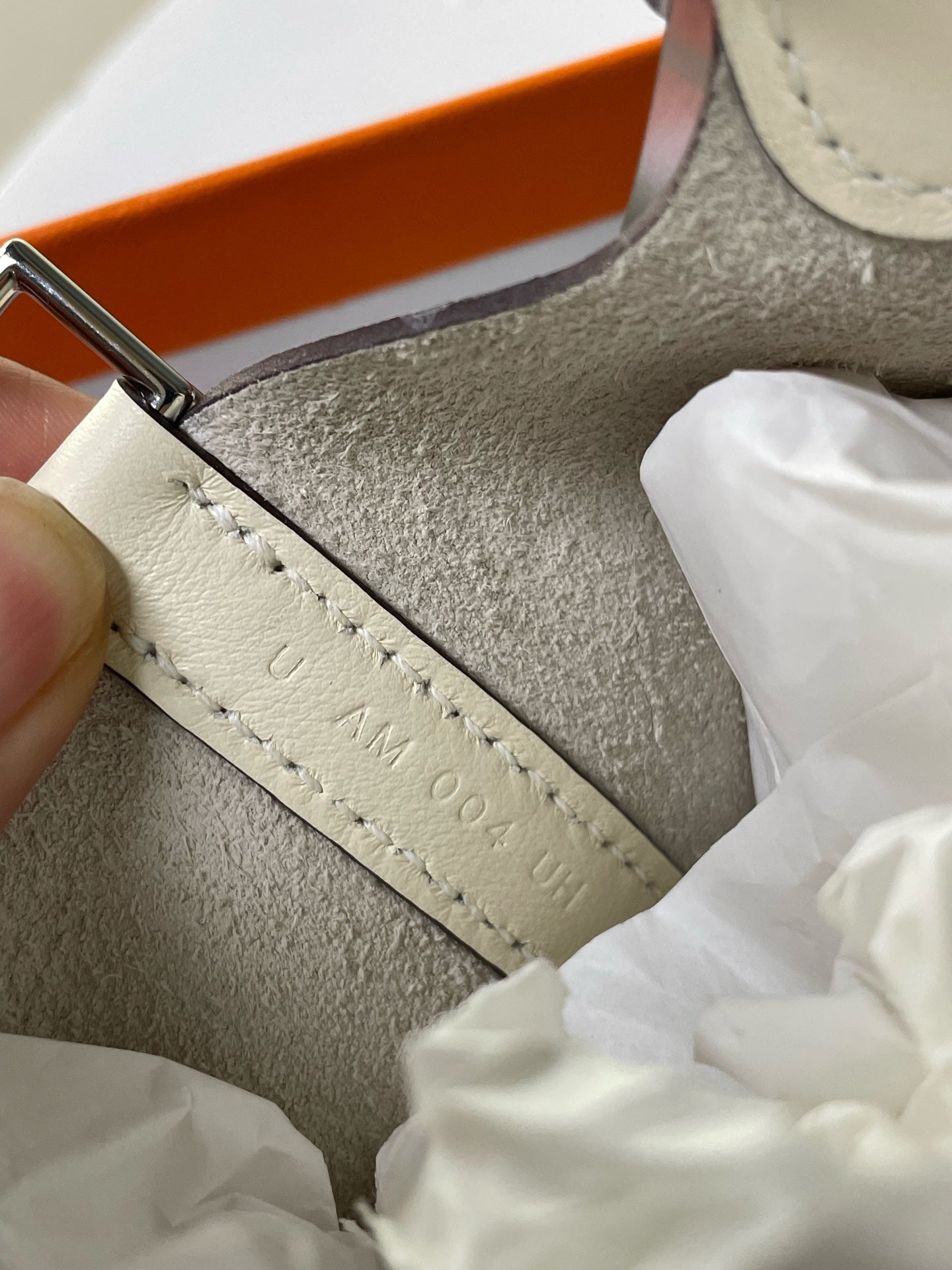 Hermès - Picotin Lock 14 Micro with Floral Pattern - Swift leather - White - (mini)