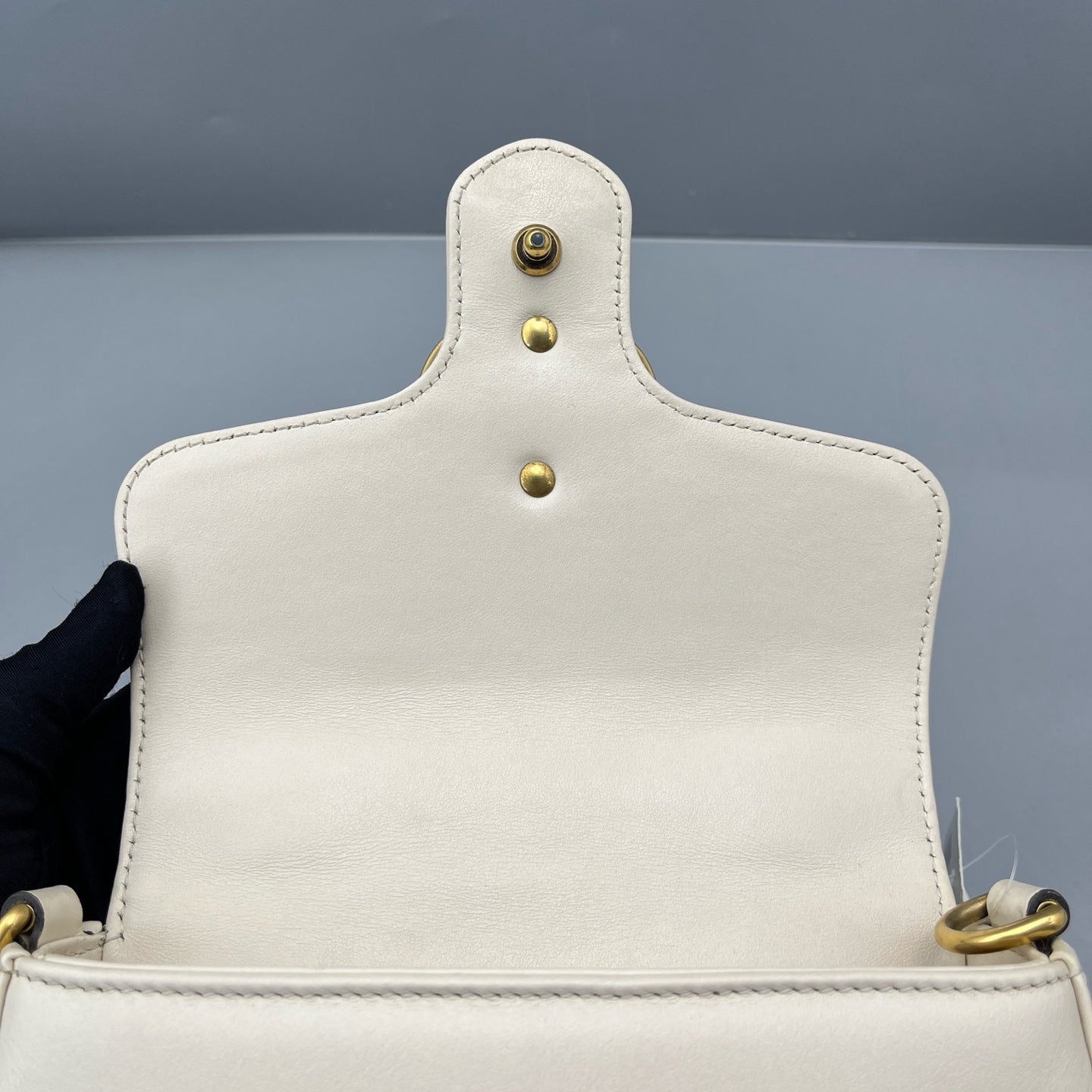 Gucci - GG Marmont Mini Messenger Bag - Leather - White - (mini)