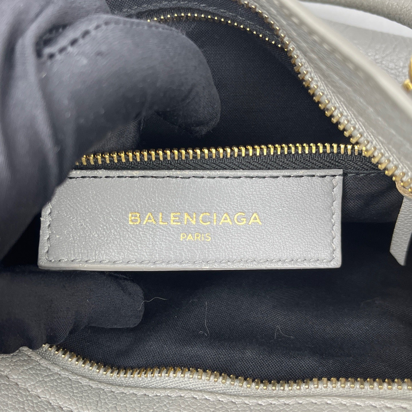 Balenciaga - Mini City - Grained leather - Grey - (mini)