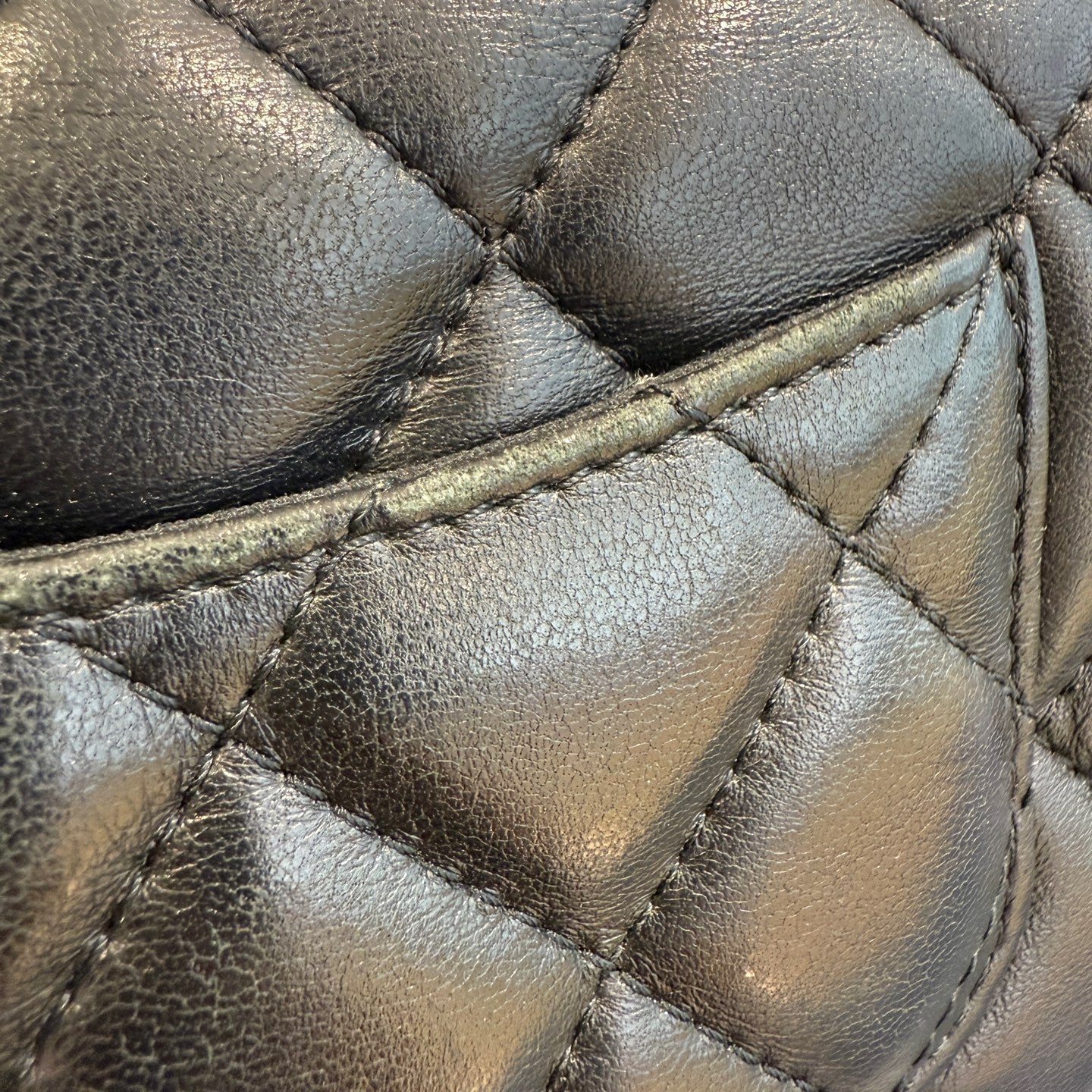 Chanel - Mini Flap Bag with Pearl Chain - Lambskin leather - Black - (mini)