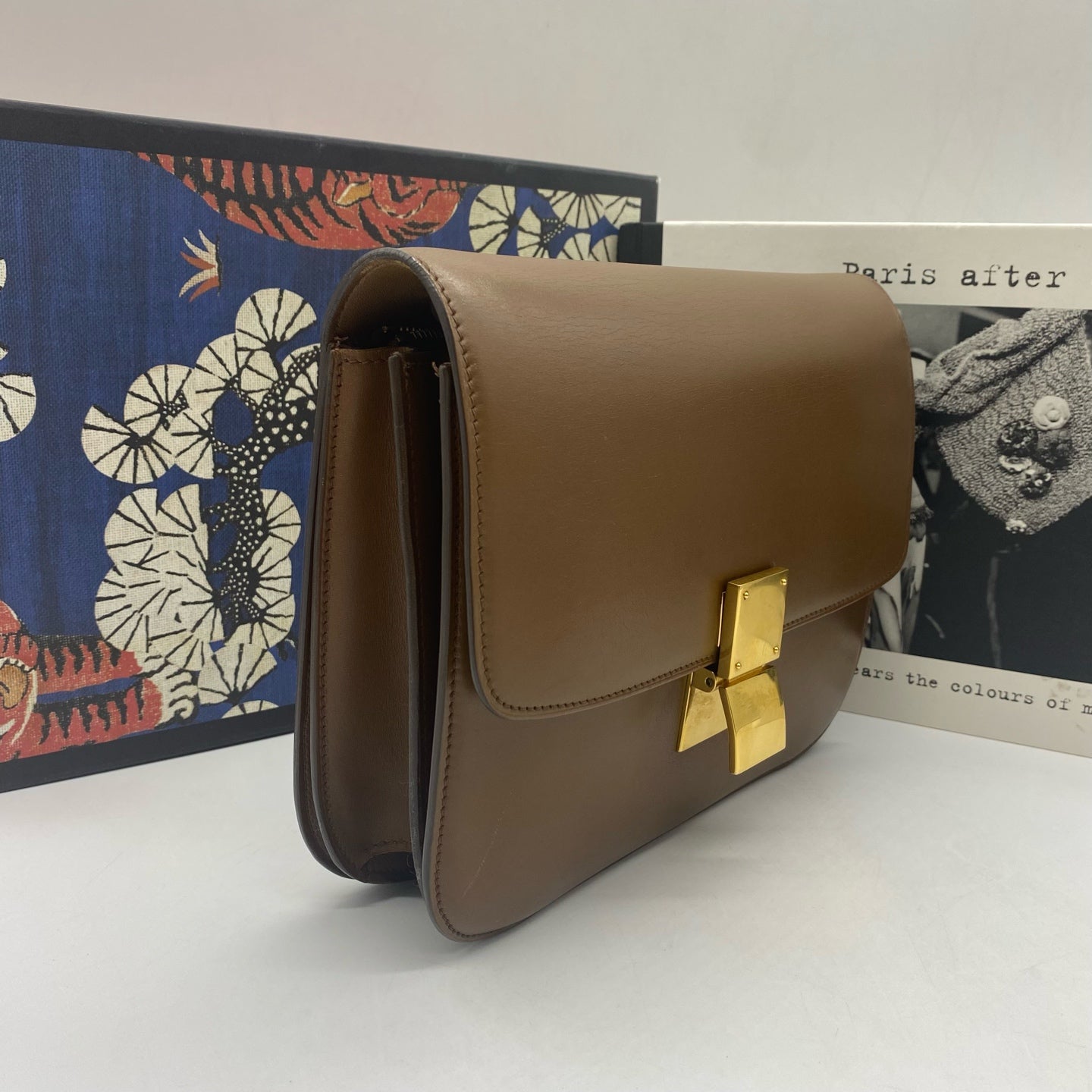 Celine - Classic Box - Calf leather - Brown - (medium)