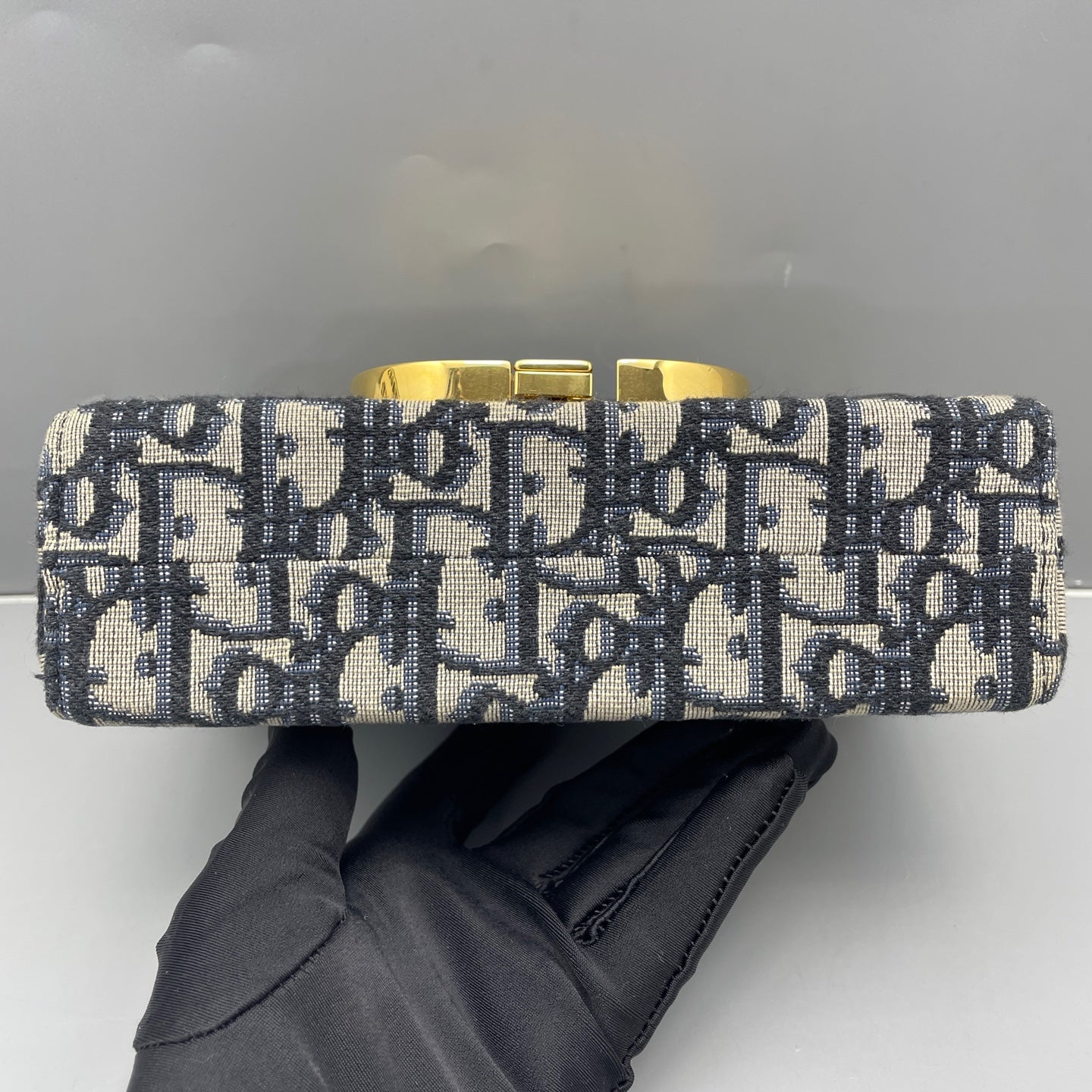 Dior - 30 Montaigne Mini Box Bag - Dior Oblique jacquard canvas with calfskin leather trim - Navy - (mini)