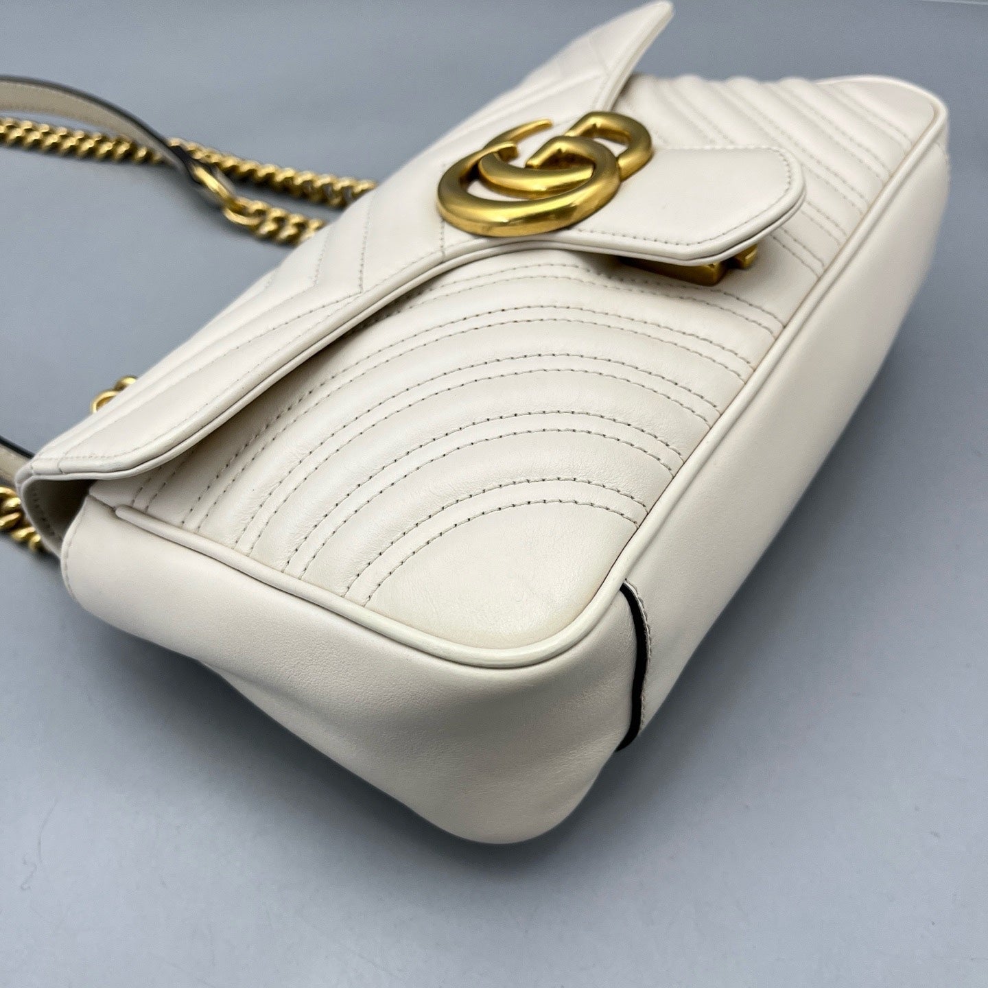 Gucci - Marmont - Matelassé leather - White - (Medium)