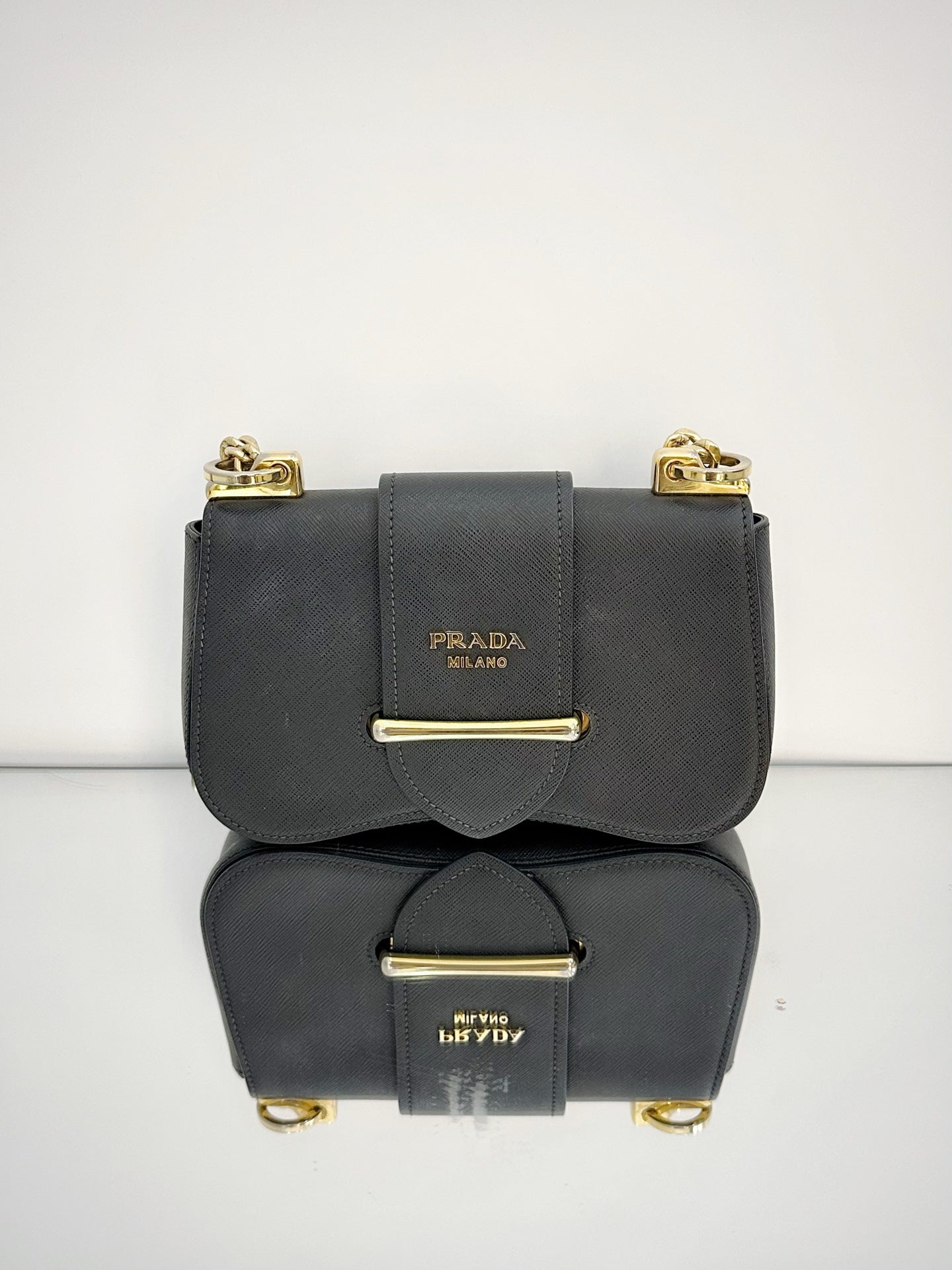 Prada - Sidonie - Saffiano leather - Black - (mini)