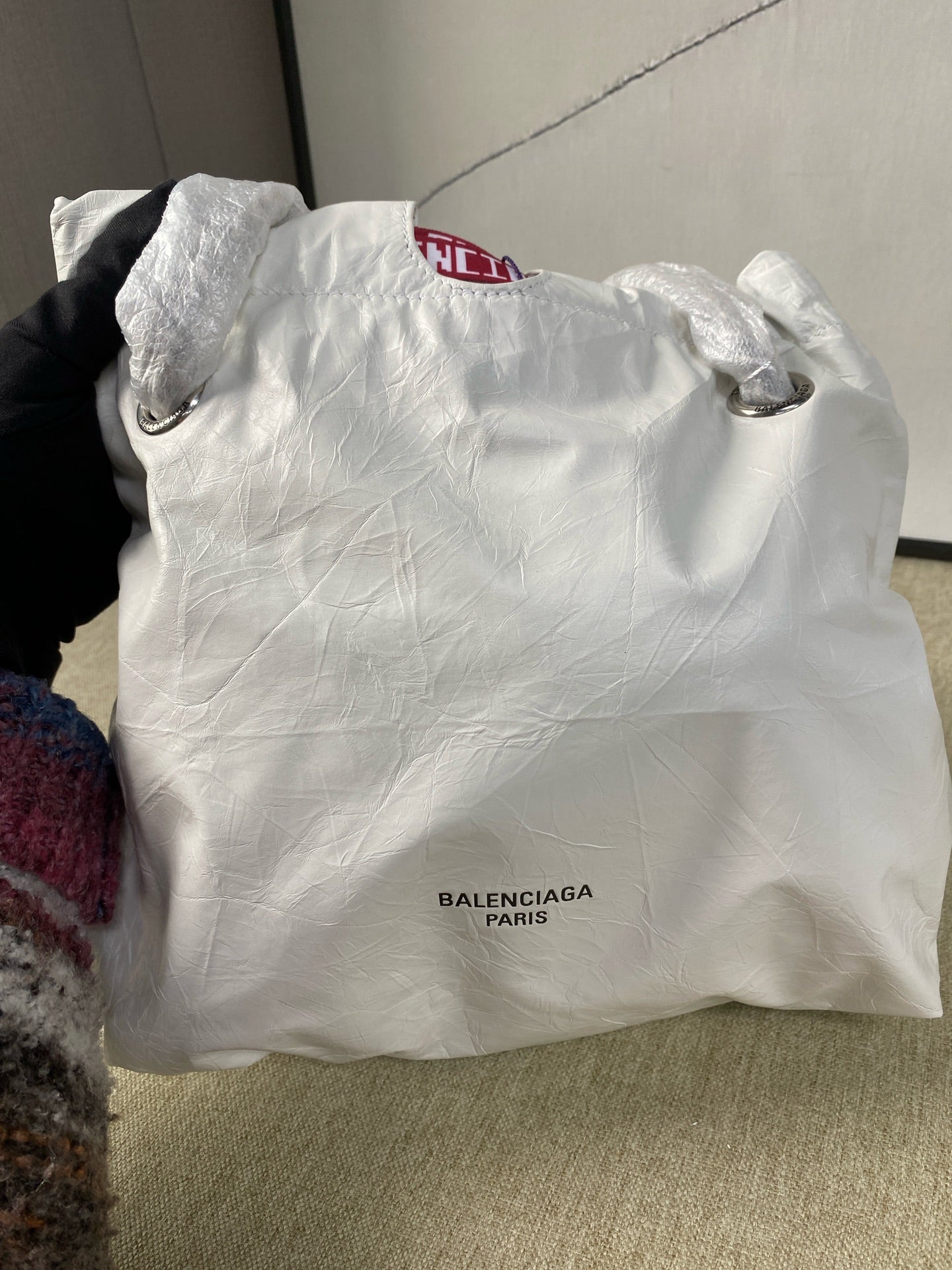 Balenciaga - Crush Bag Small - Leather - White - (Small)