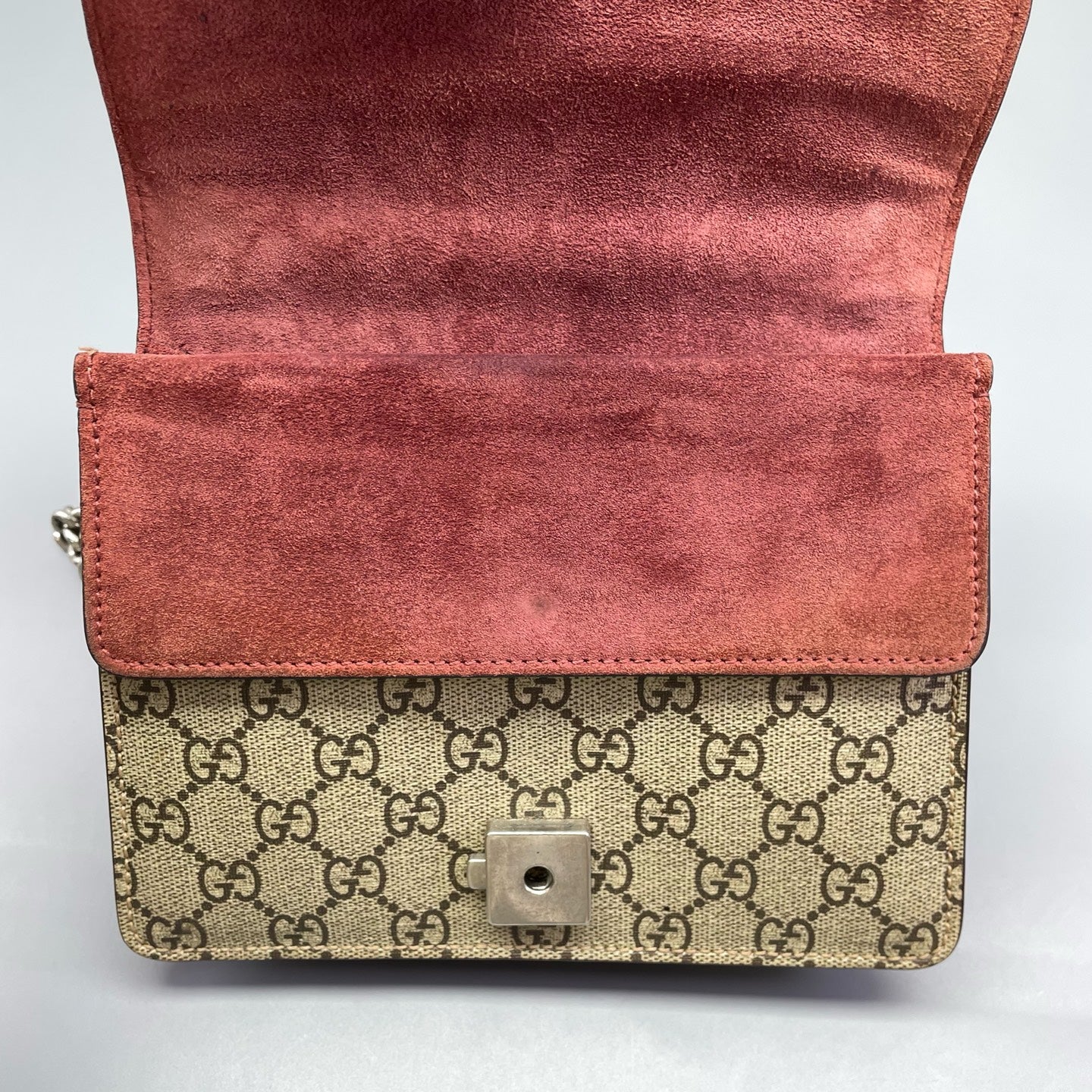 Gucci - Dionysus Floral Small Chain Bag - GG Supreme canvas, Suede, Leather trim - Multicolour, Beige, Burgundy - (small)