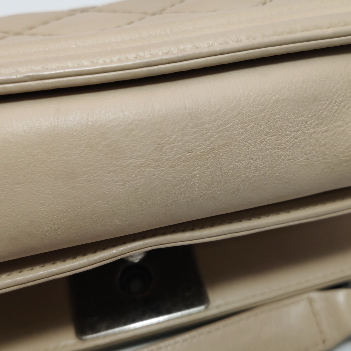 Chanel - Le Boy Small Quilted - Leather - Beige - (Small)